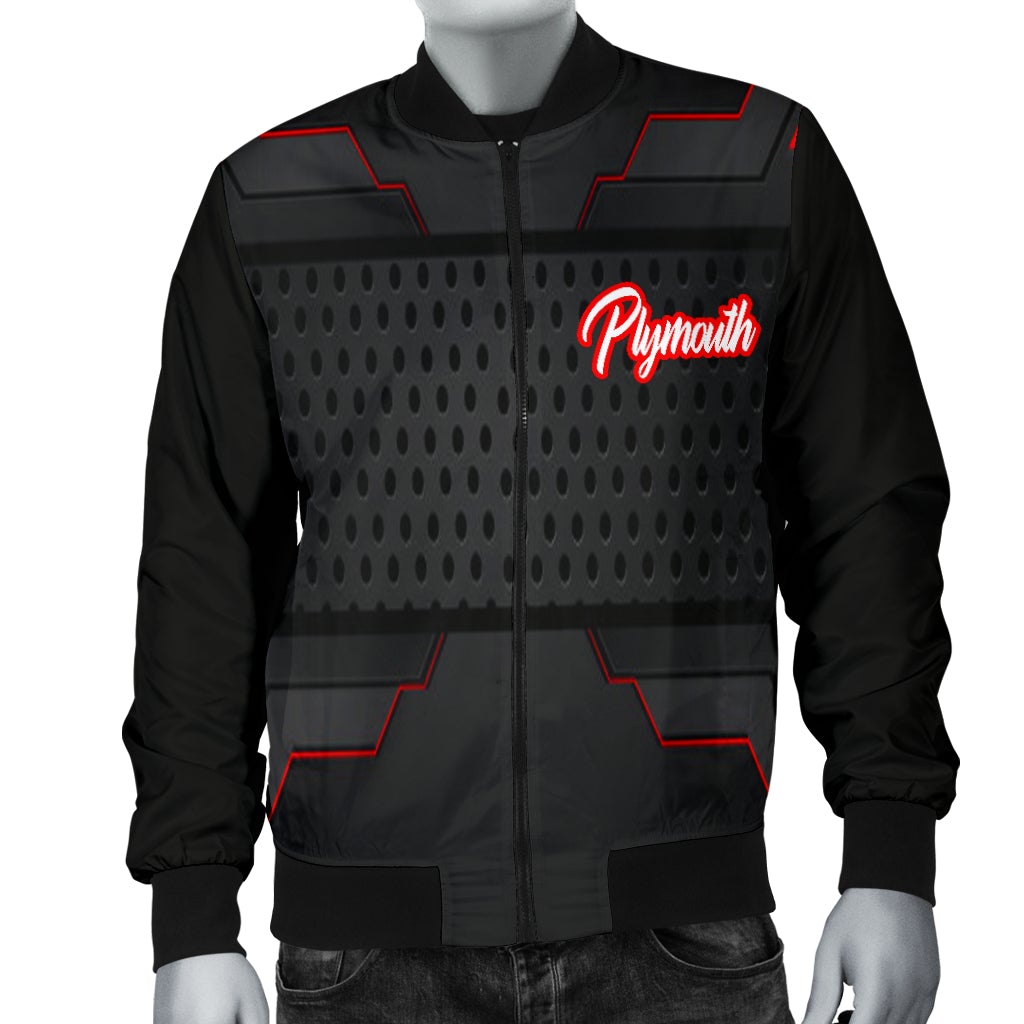 Plymouth Men's Bomber Jacket MX - Famjoys Plymouth Men's Bomber Jacket MX - Famjoys