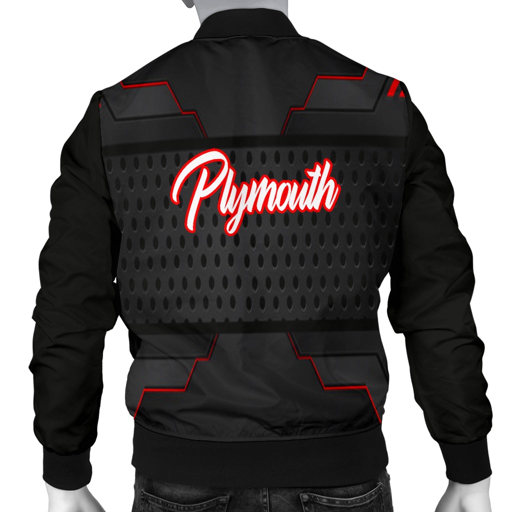 Plymouth Men's Bomber Jacket MX - Famjoys Plymouth Men's Bomber Jacket MX - Famjoys