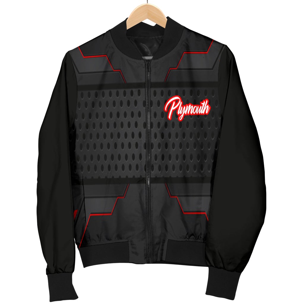 Plymouth Men's Bomber Jacket MX - Famjoys Plymouth Men's Bomber Jacket MX - Famjoys