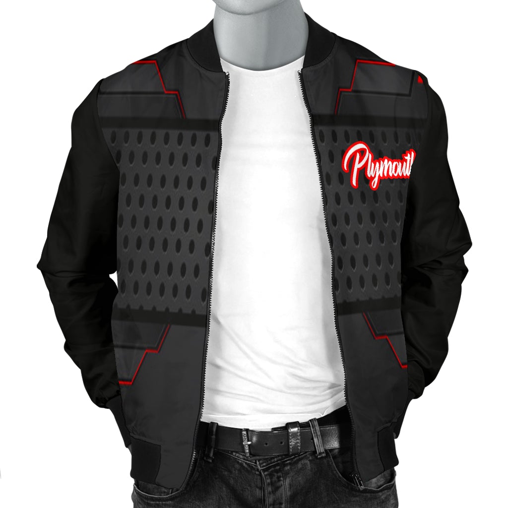 Plymouth Men's Bomber Jacket MX - Famjoys Plymouth Men's Bomber Jacket MX - Famjoys