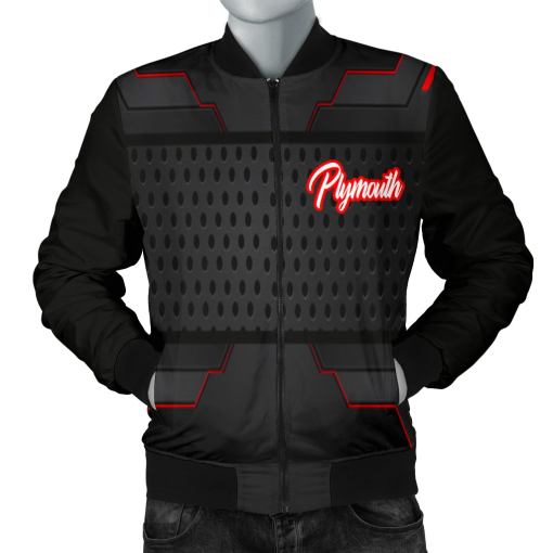Plymouth Men's Bomber Jacket MX - Famjoys Plymouth Men's Bomber Jacket MX - Famjoys