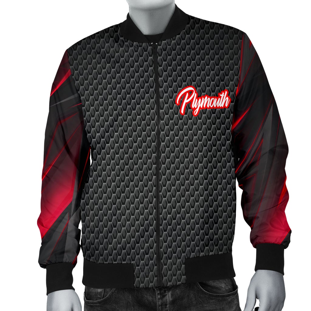 Plymouth Men's Bomber Jacket RA - Famjoys Plymouth Men's Bomber Jacket RA - Famjoys