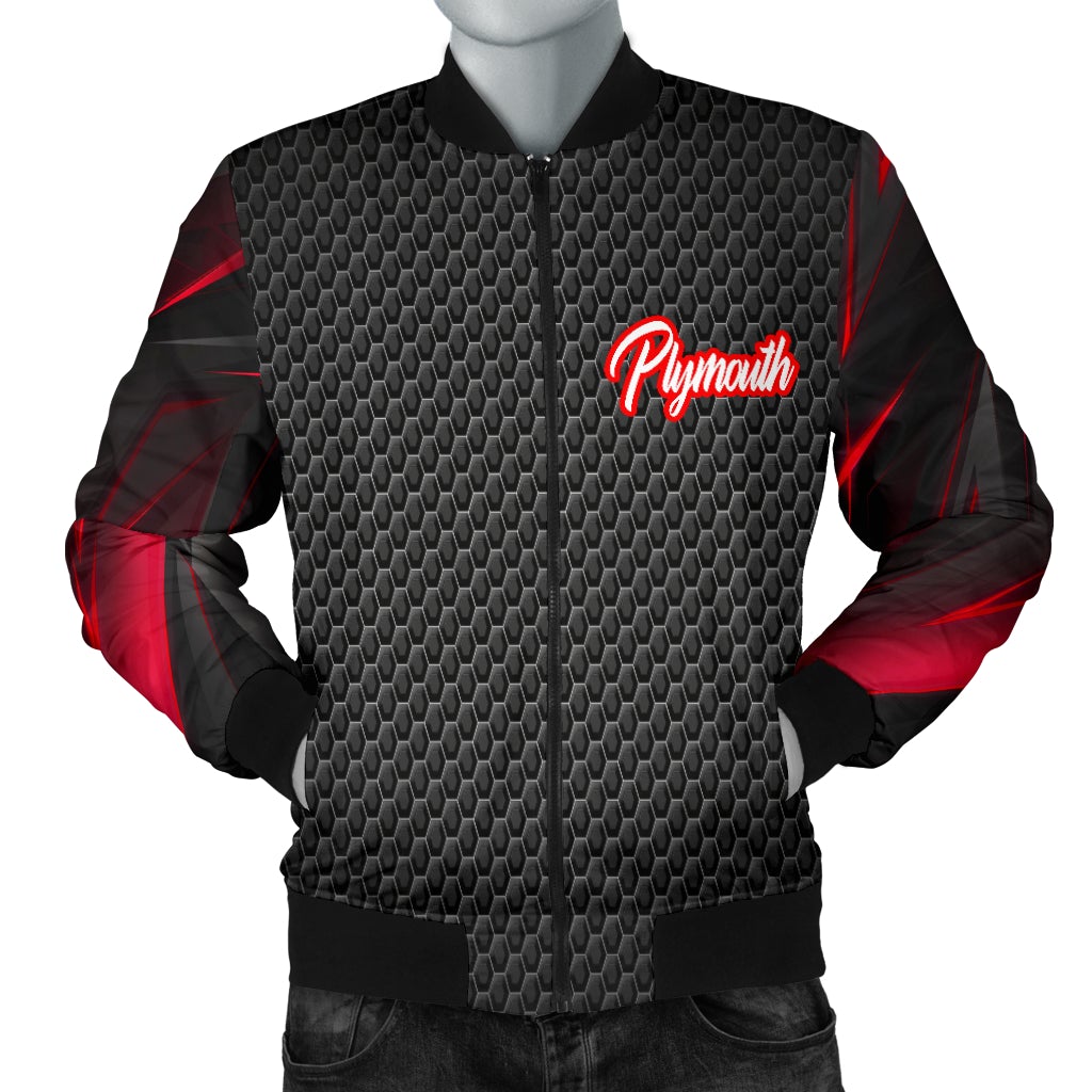Plymouth Men's Bomber Jacket RA - Famjoys Plymouth Men's Bomber Jacket RA - Famjoys