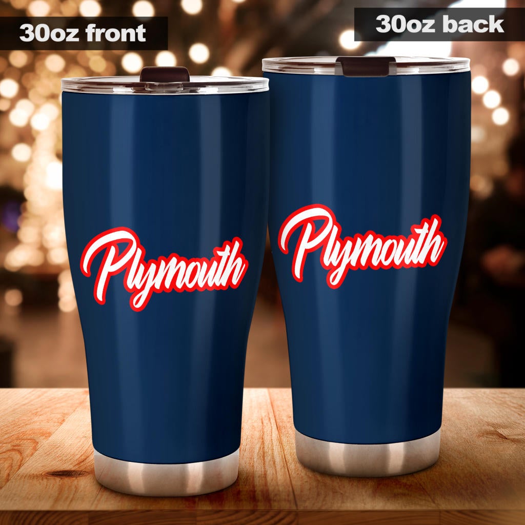 Plymouth Tumbler Blue - Famjoys Plymouth Tumbler Blue - Famjoys