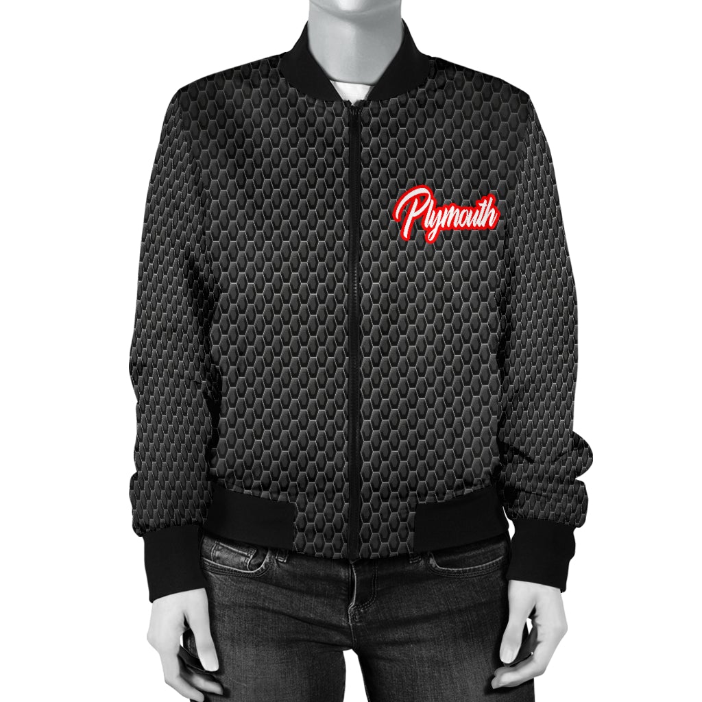 Plymouth Women's Bomber Jacket MT - Famjoys Plymouth Women's Bomber Jacket MT - Famjoys