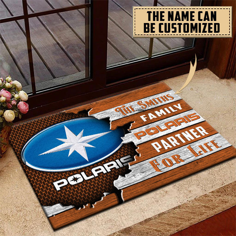 Polaris Doormat Custom Name, Multicolor - Famjoys Polaris Doormat Custom Name, Multicolor - Famjoys