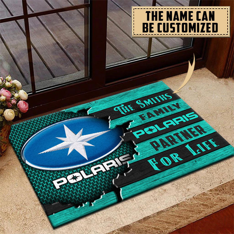 Polaris Doormat Custom Name, Multicolor - Famjoys Polaris Doormat Custom Name, Multicolor - Famjoys