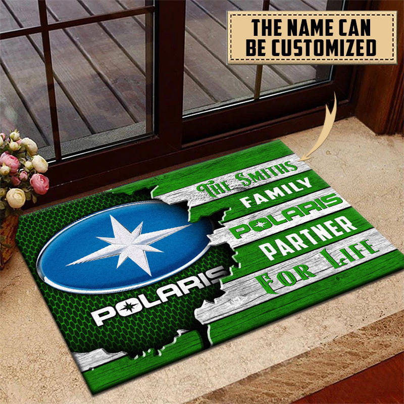 Polaris Doormat Custom Name, Multicolor - Famjoys Polaris Doormat Custom Name, Multicolor - Famjoys