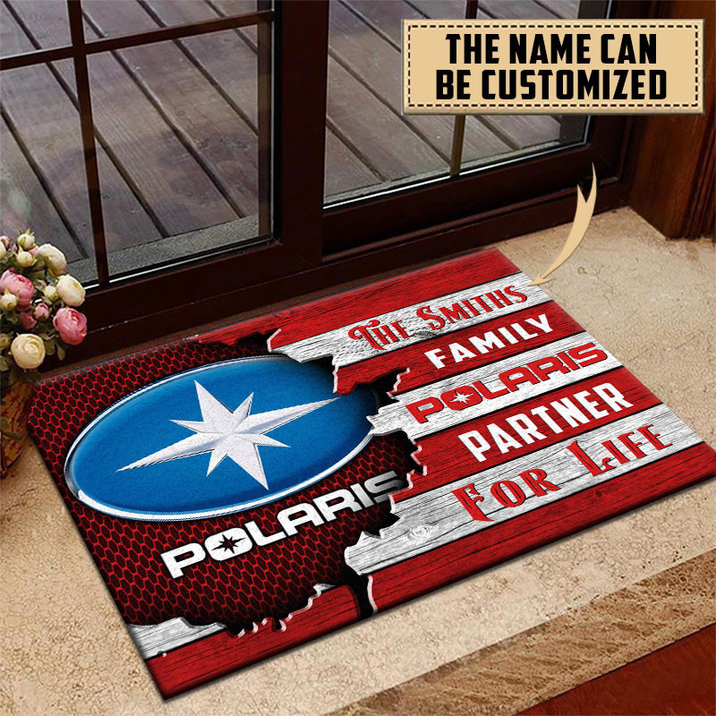 Polaris Doormat Custom Name, Multicolor - Famjoys Polaris Doormat Custom Name, Multicolor - Famjoys