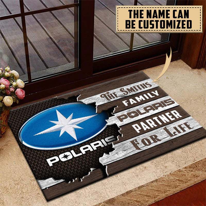 Polaris Doormat Custom Name, Multicolor - Famjoys Polaris Doormat Custom Name, Multicolor - Famjoys