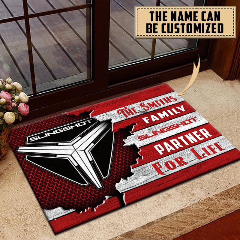 Polaris Slingshot Doormat Custom Name, Multicolor - Famjoys Polaris Slingshot Doormat Custom Name, Multicolor - Famjoys