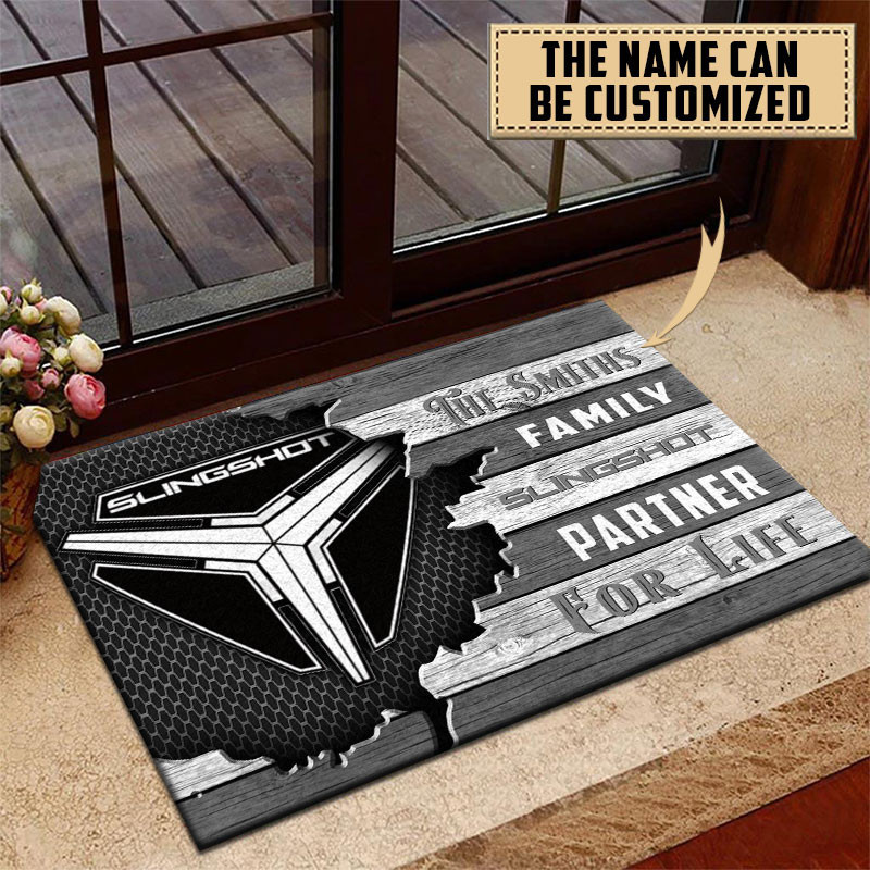 Polaris Slingshot Doormat Custom Name, Multicolor - Famjoys Polaris Slingshot Doormat Custom Name, Multicolor - Famjoys