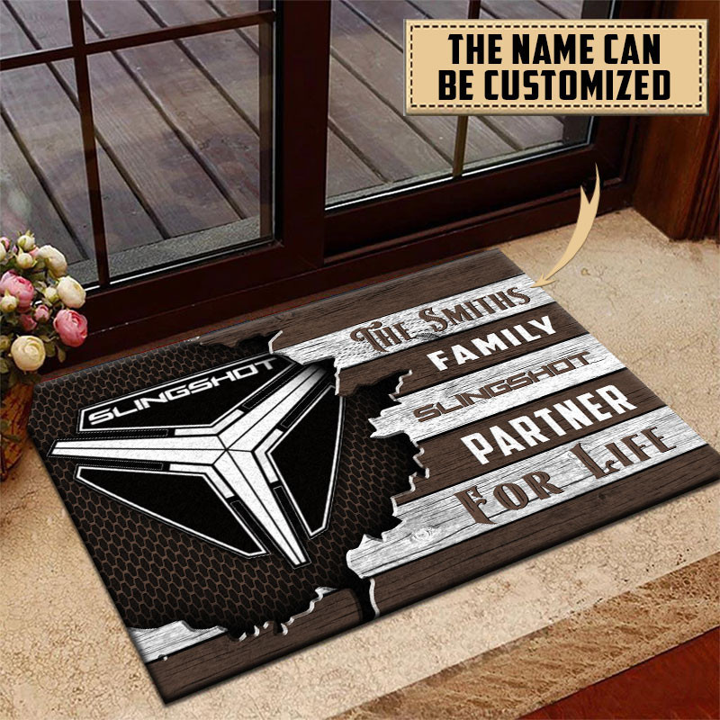 Polaris Slingshot Doormat Custom Name, Multicolor - Famjoys Polaris Slingshot Doormat Custom Name, Multicolor - Famjoys