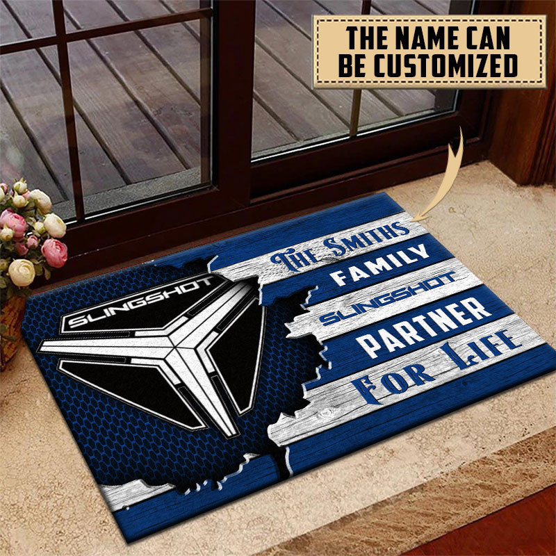 Polaris Slingshot Doormat Custom Name, Multicolor - Famjoys Polaris Slingshot Doormat Custom Name, Multicolor - Famjoys