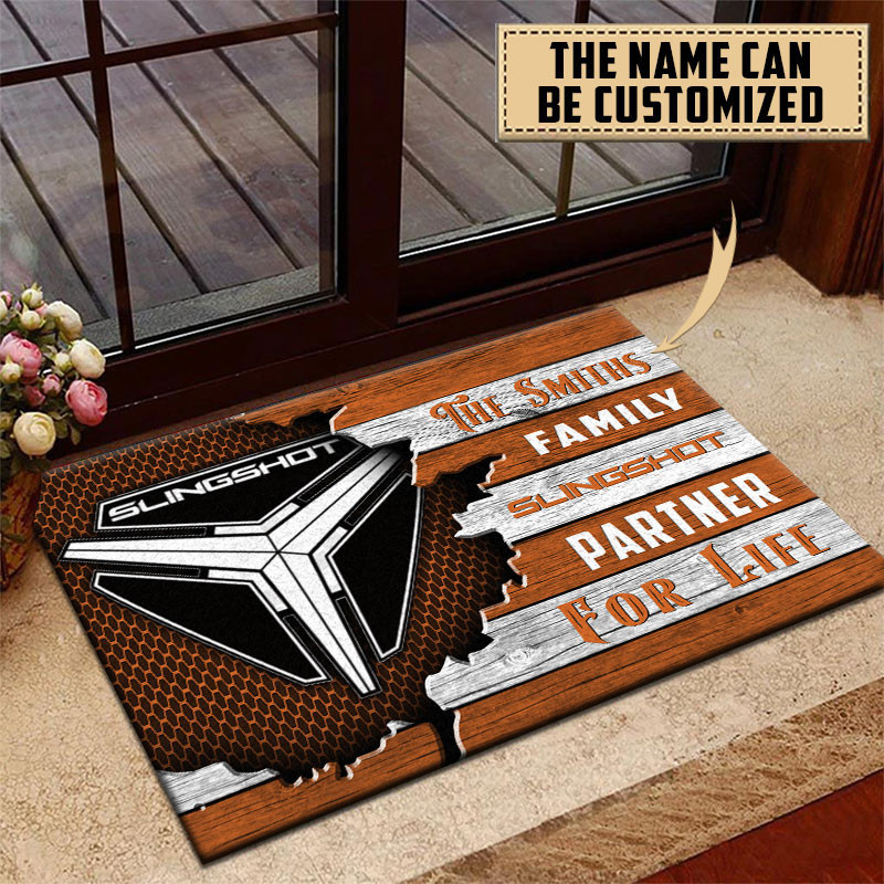 Polaris Slingshot Doormat Custom Name, Multicolor - Famjoys Polaris Slingshot Doormat Custom Name, Multicolor - Famjoys