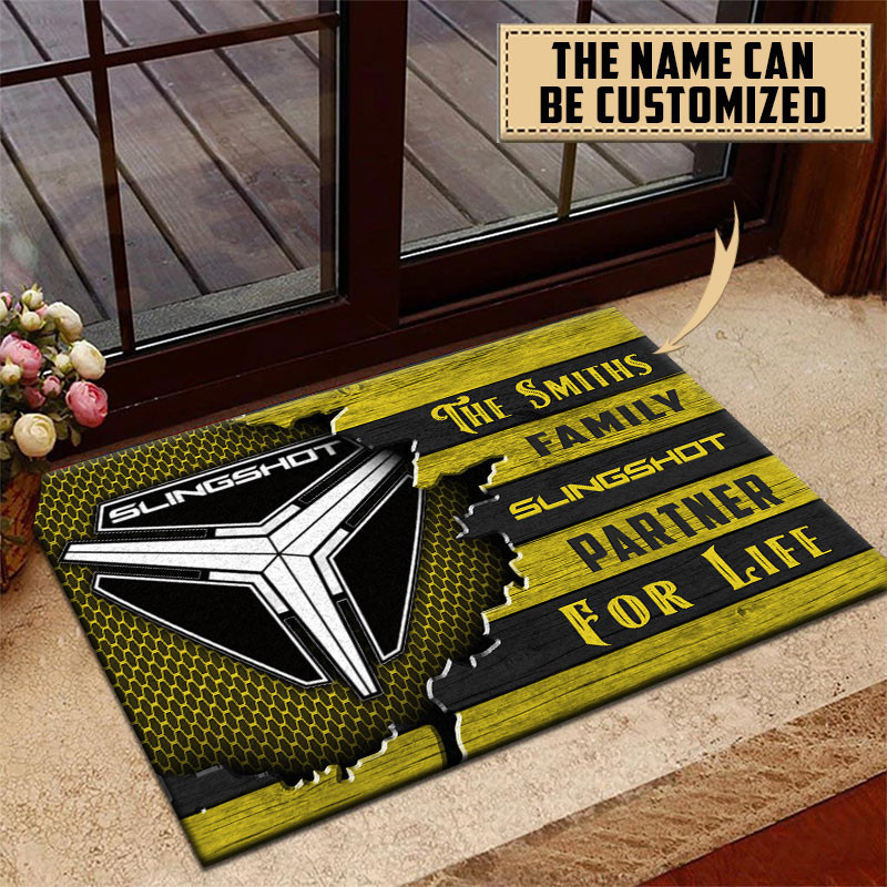 Polaris Slingshot Doormat Custom Name, Multicolor - Famjoys Polaris Slingshot Doormat Custom Name, Multicolor - Famjoys