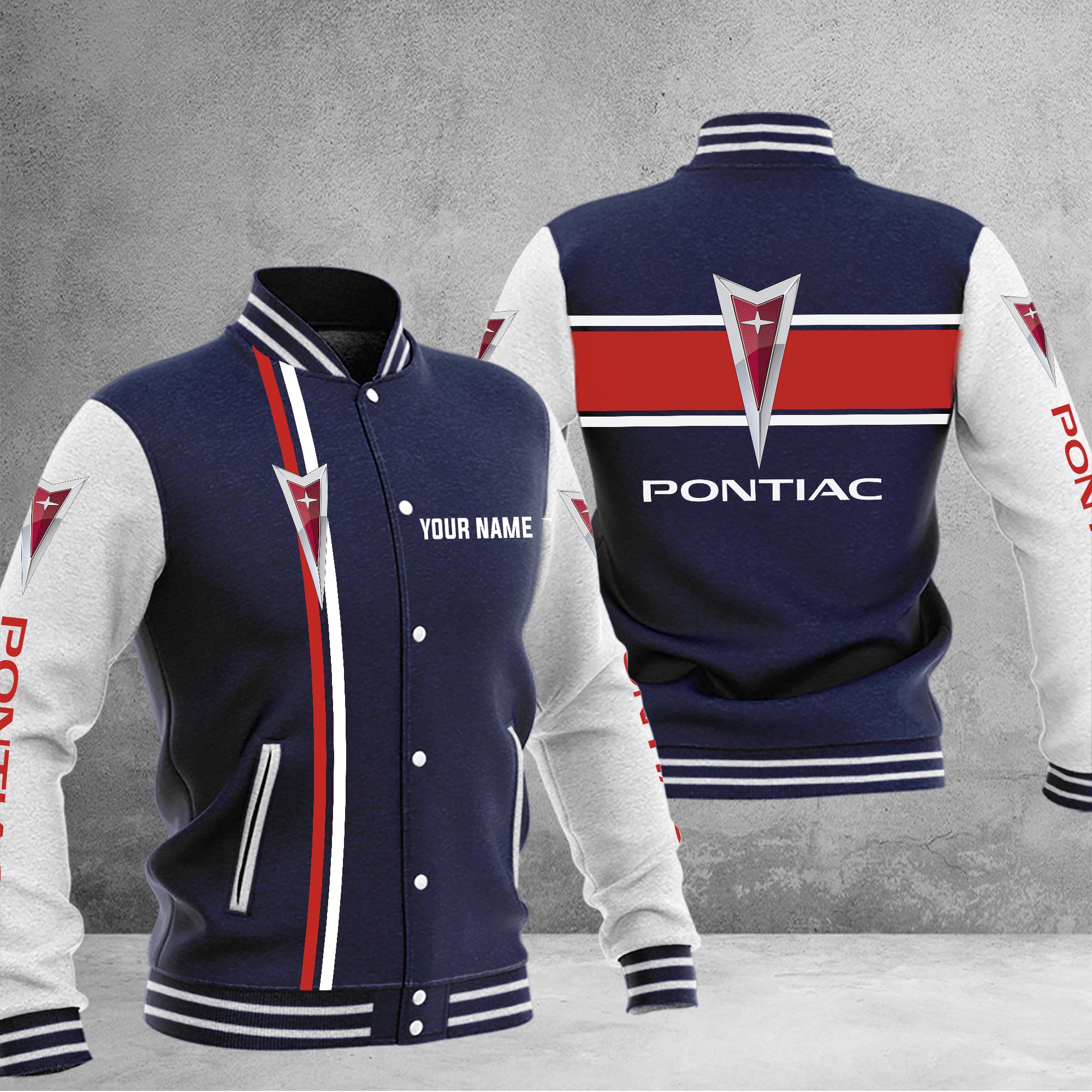Pontiac Baseball Jacket - Famjoys Pontiac Baseball Jacket - Famjoys