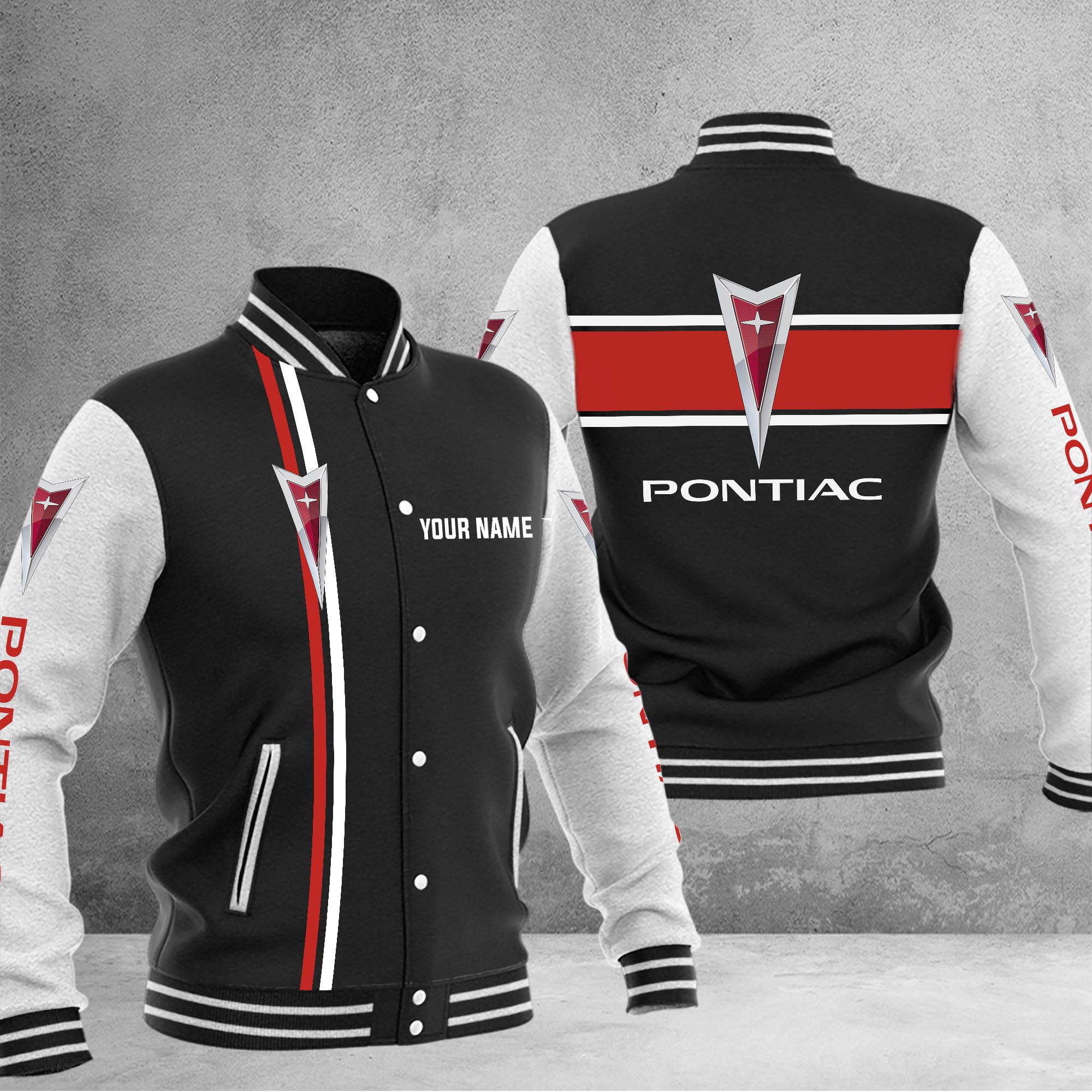 Pontiac Baseball Jacket - Famjoys Pontiac Baseball Jacket - Famjoys