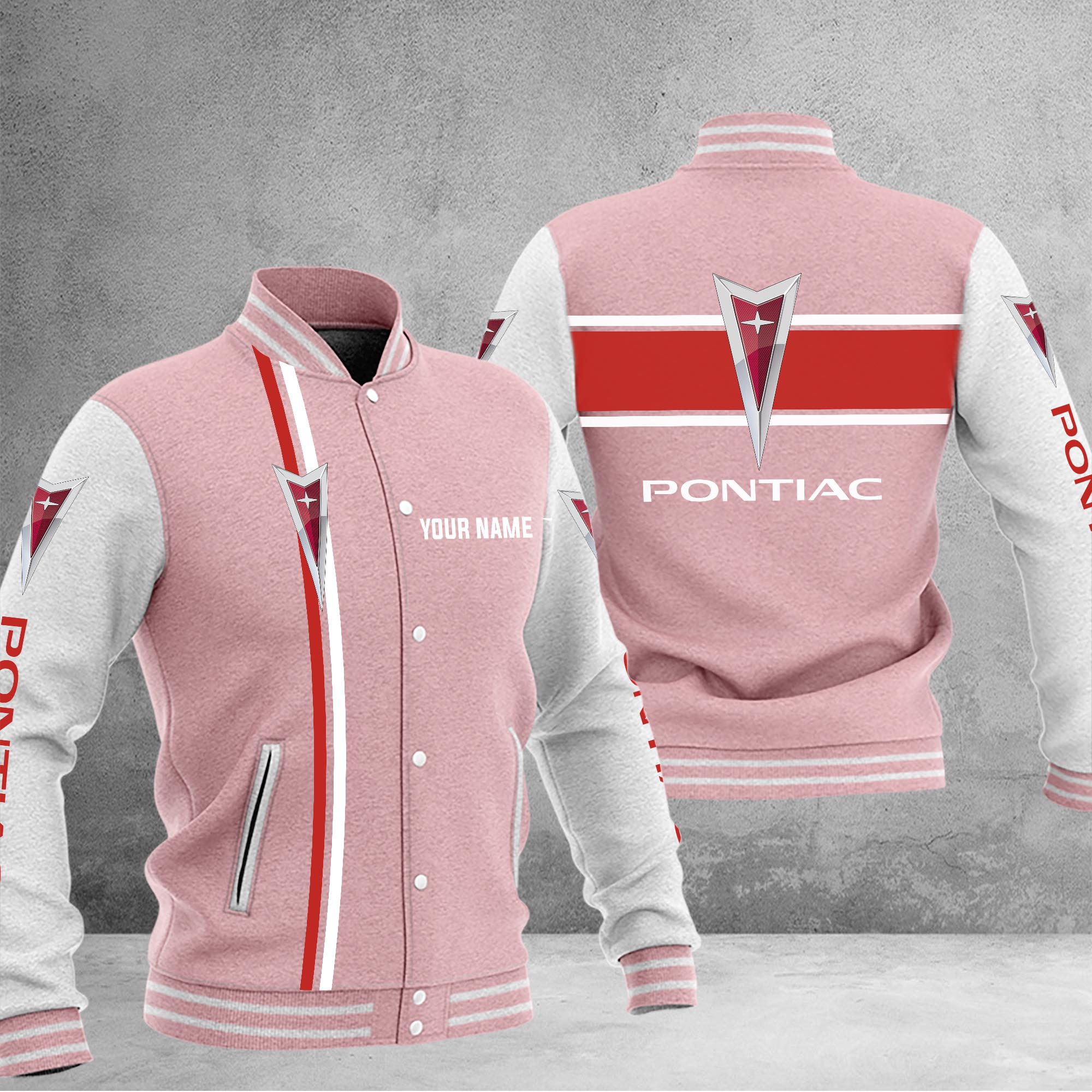 Pontiac Baseball Jacket - Famjoys Pontiac Baseball Jacket - Famjoys