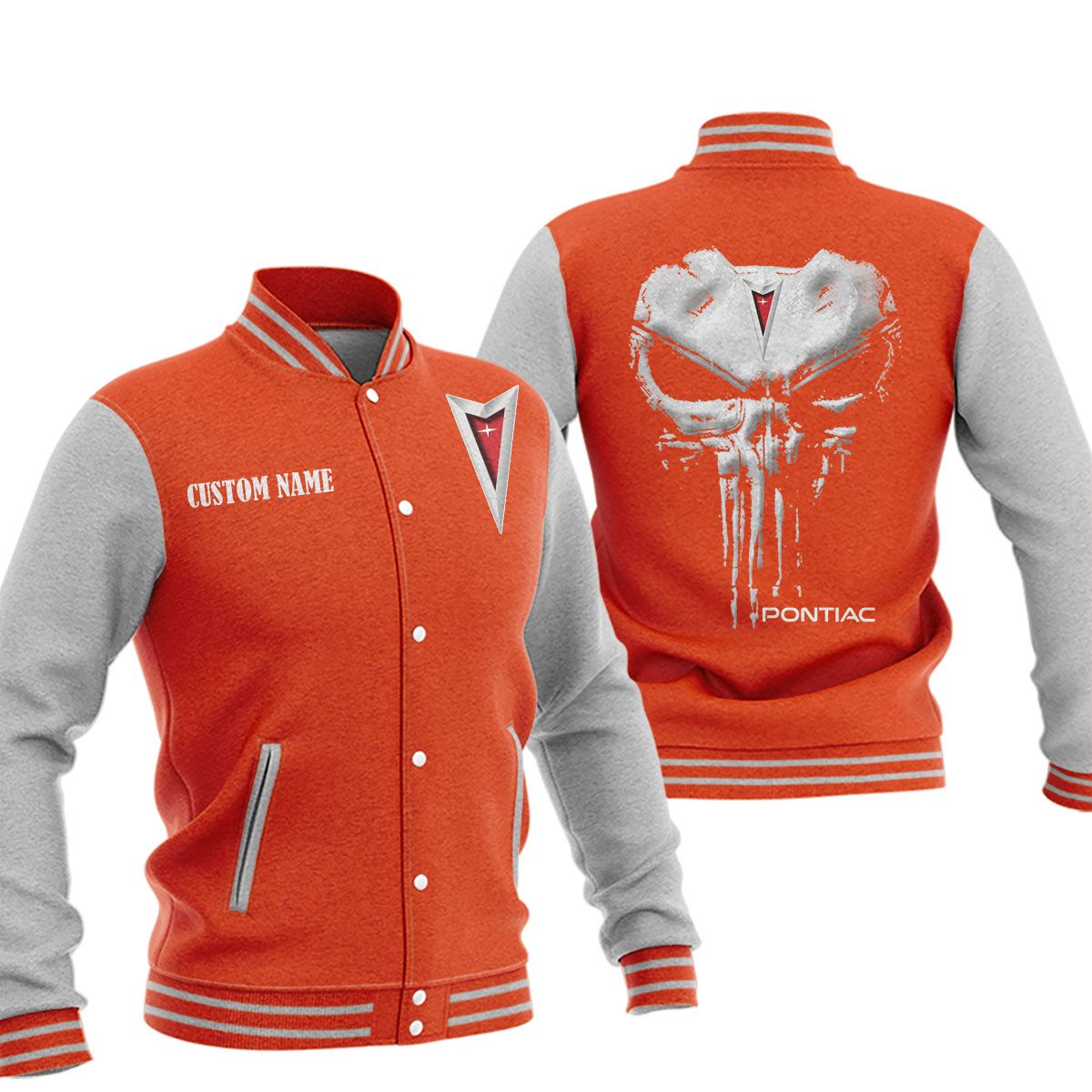 Pontiac Baseball Jacket, Multicolor - Famjoys Pontiac Baseball Jacket, Multicolor - Famjoys