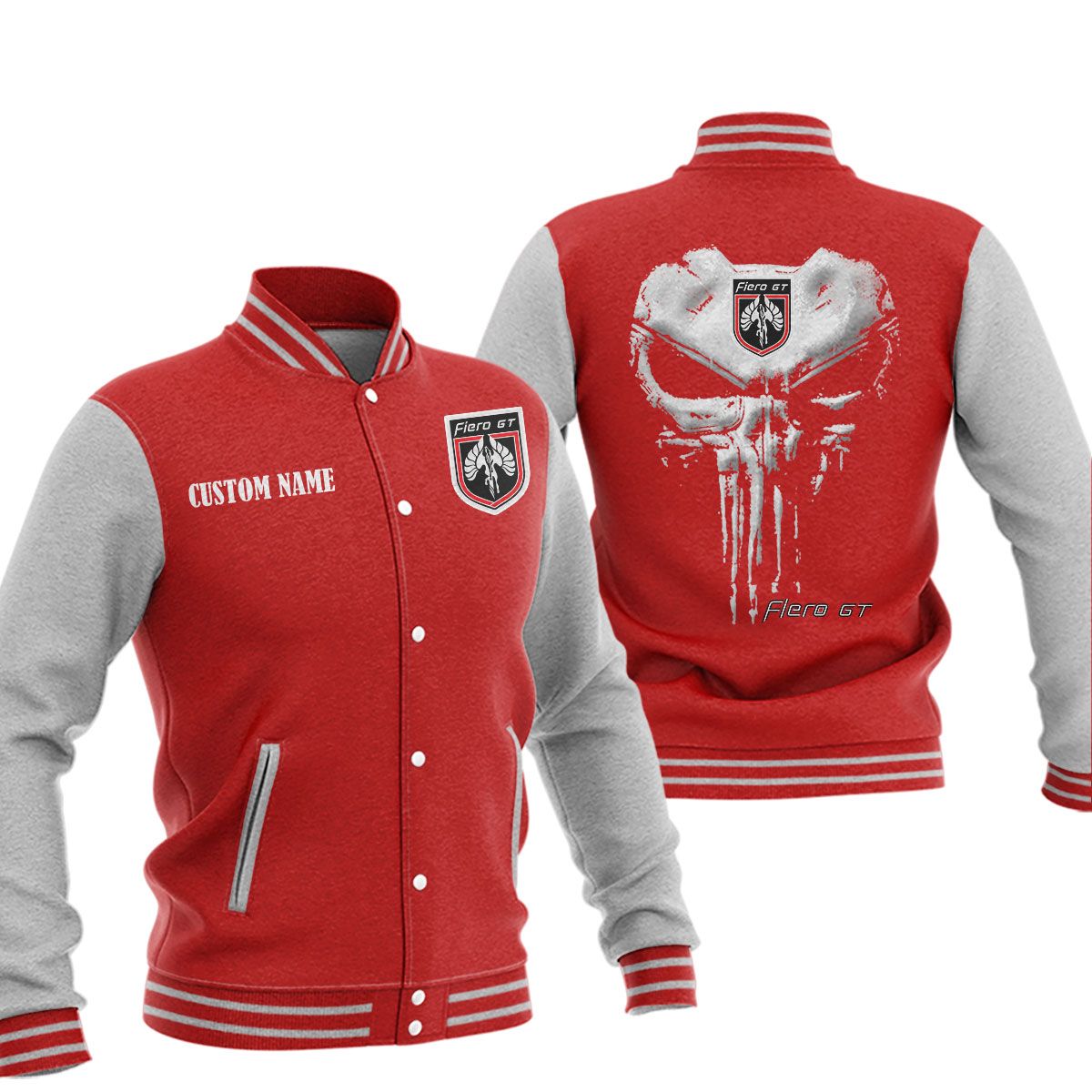Pontiac Fiero Baseball Jacket, Multicolor - Famjoys Pontiac Fiero Baseball Jacket, Multicolor - Famjoys