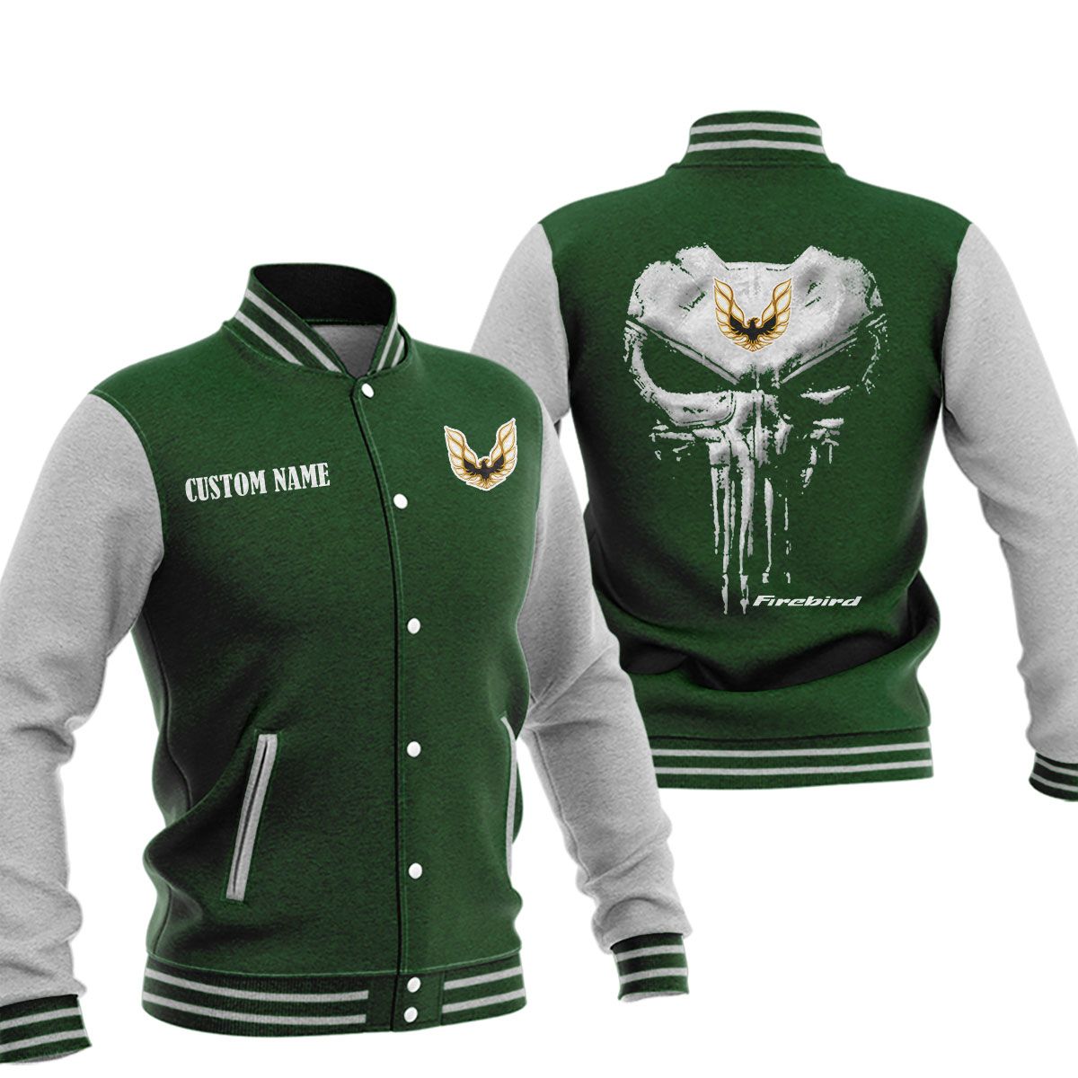 Pontiac Firebird Baseball Jacket, Multicolor - Famjoys Pontiac Firebird Baseball Jacket, Multicolor - Famjoys