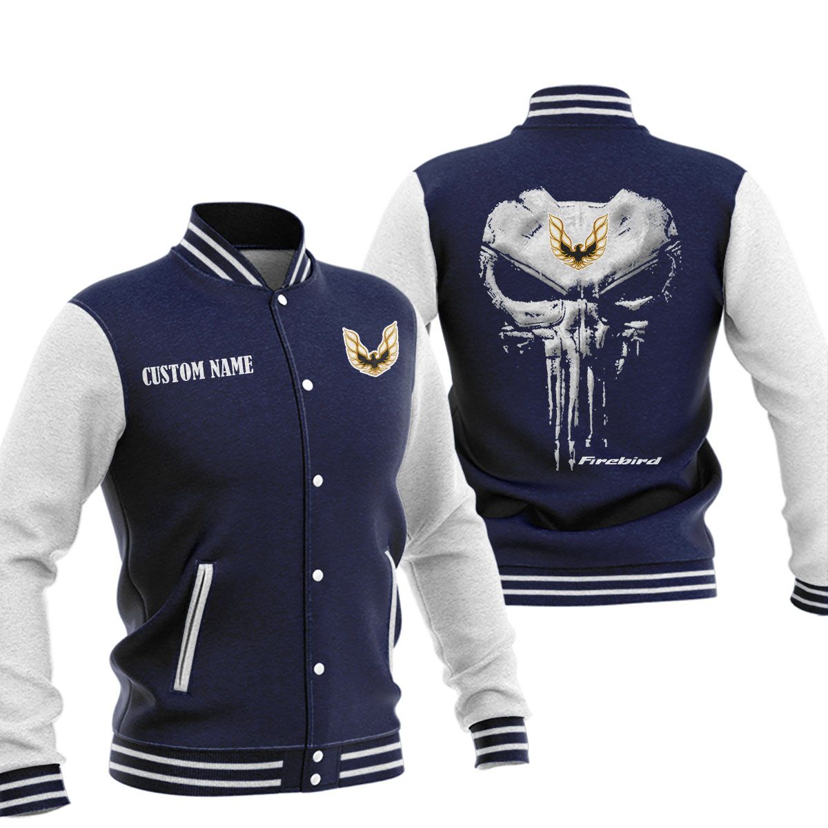 Pontiac Firebird Baseball Jacket, Multicolor - Famjoys Pontiac Firebird Baseball Jacket, Multicolor - Famjoys