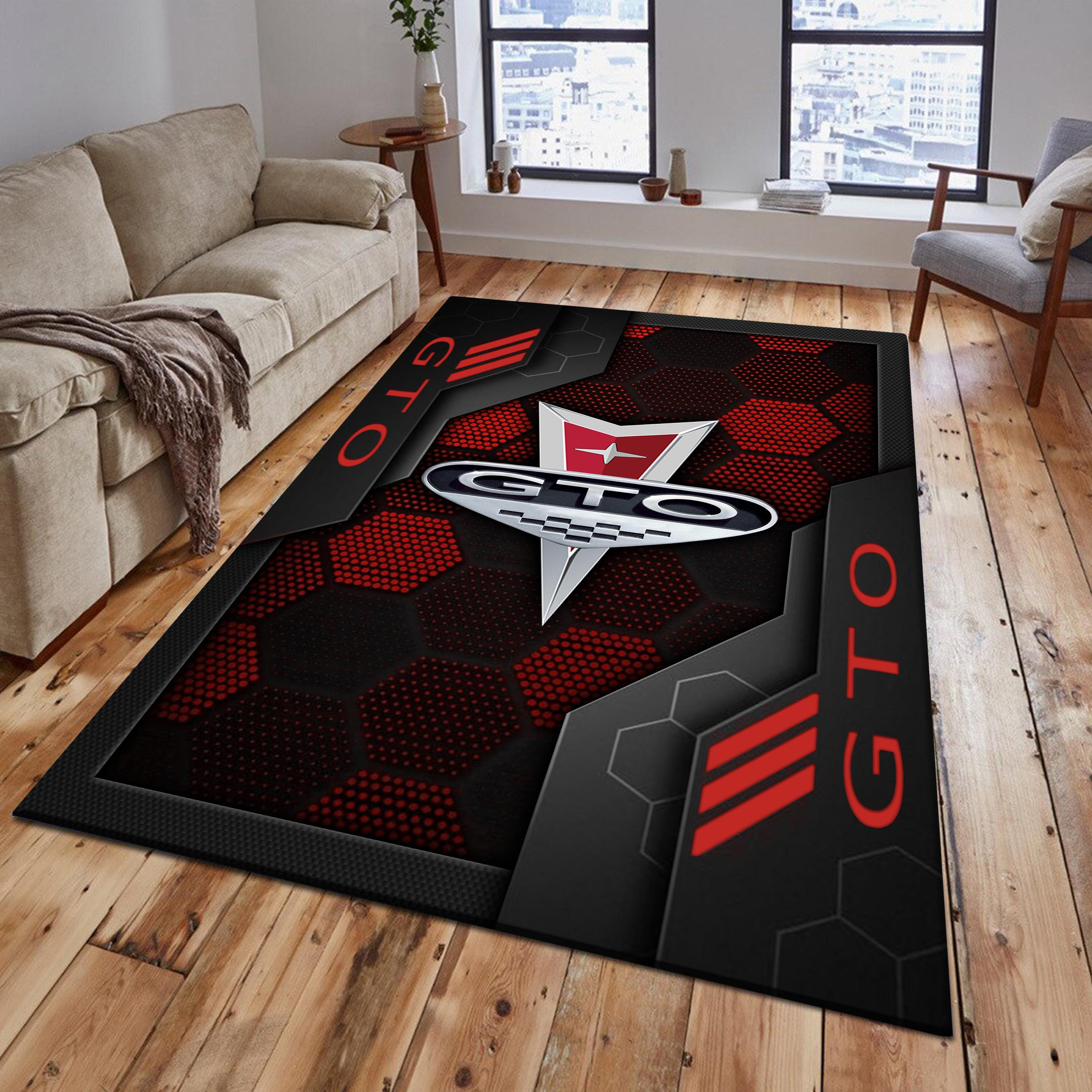 Pontiac GTO Area Rugs 2556 Multicolor - Famjoys Pontiac GTO Area Rugs 2556 Multicolor - Famjoys
