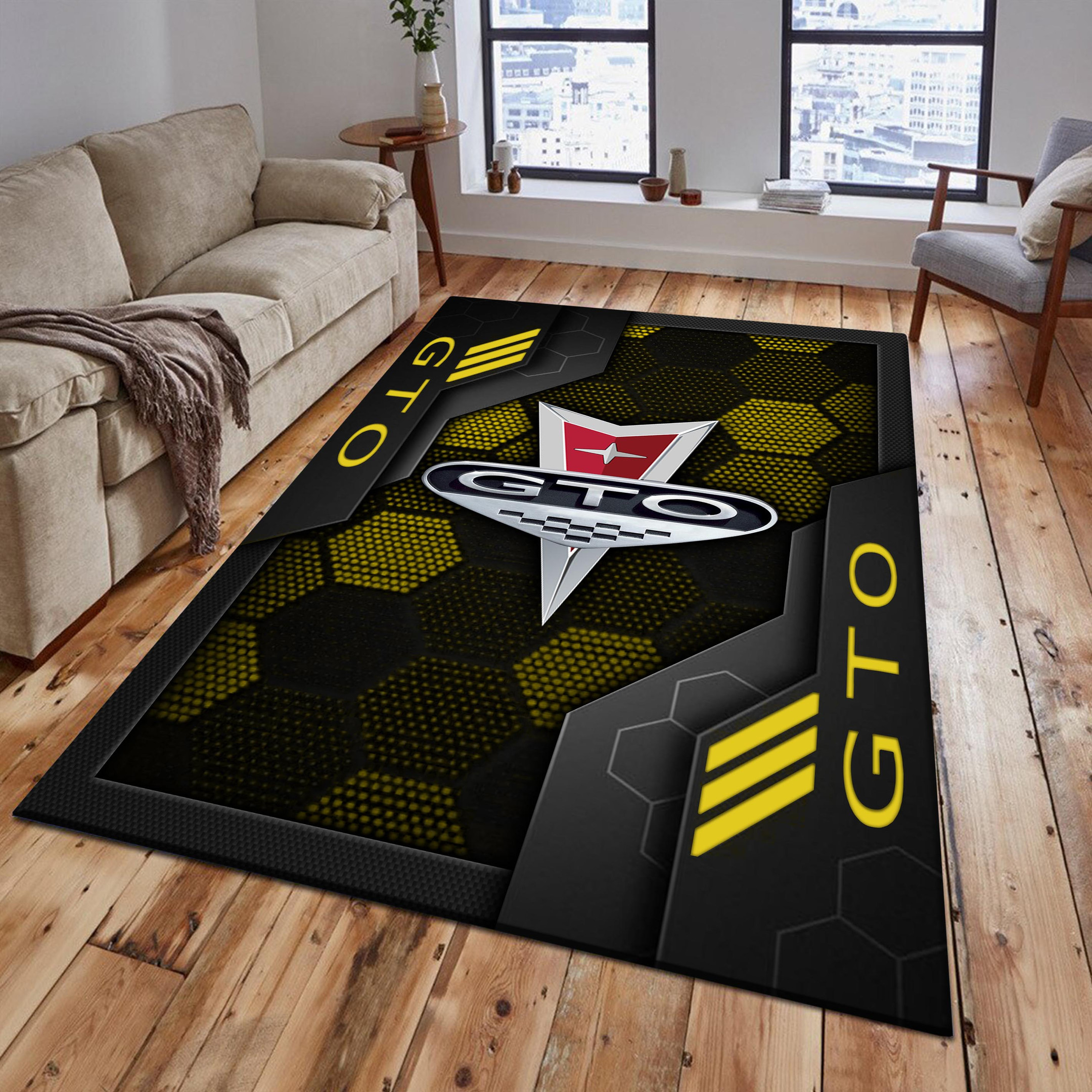 Pontiac GTO Area Rugs 2556 Multicolor - Famjoys Pontiac GTO Area Rugs 2556 Multicolor - Famjoys