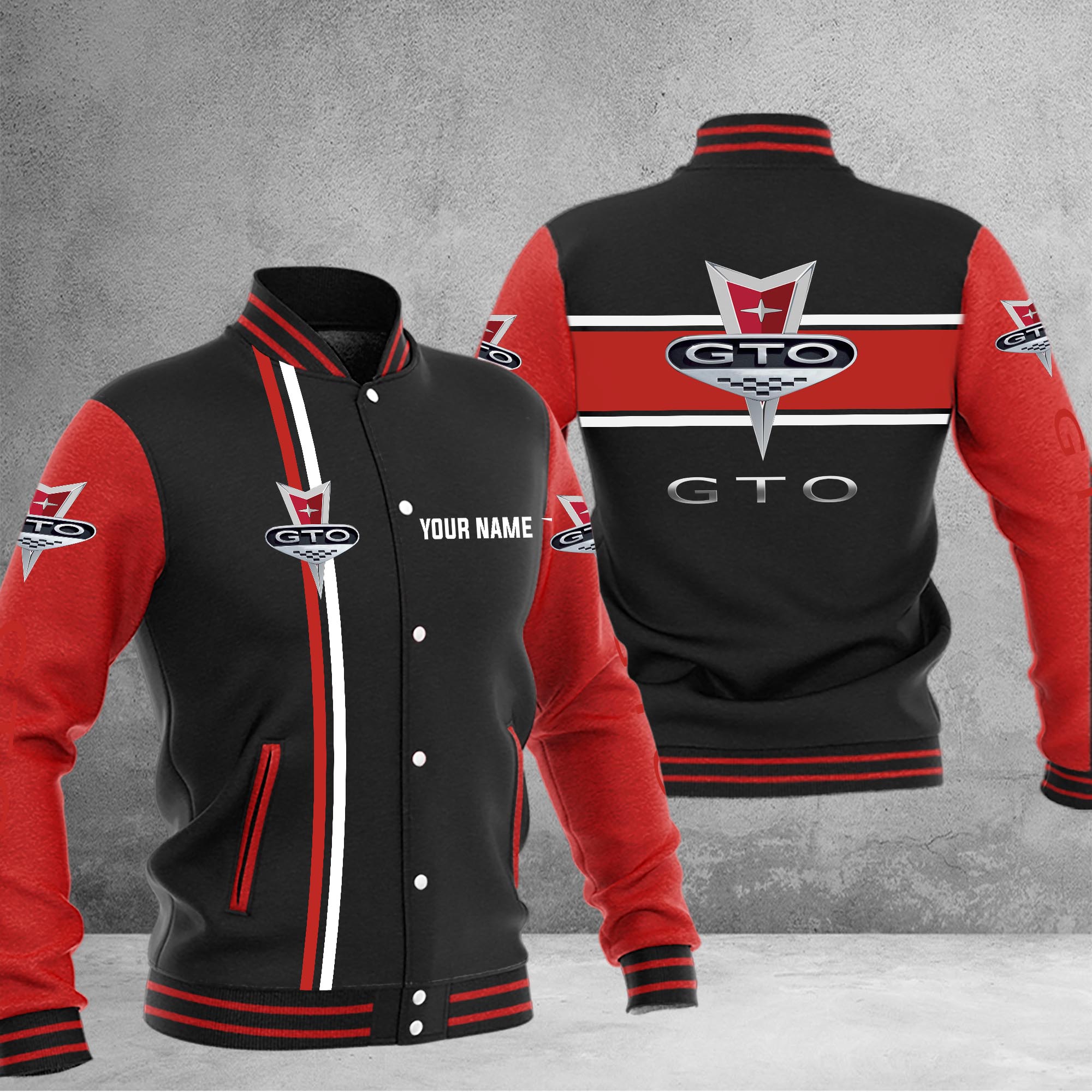 Pontiac GTO Baseball Jacket - Famjoys Pontiac GTO Baseball Jacket - Famjoys