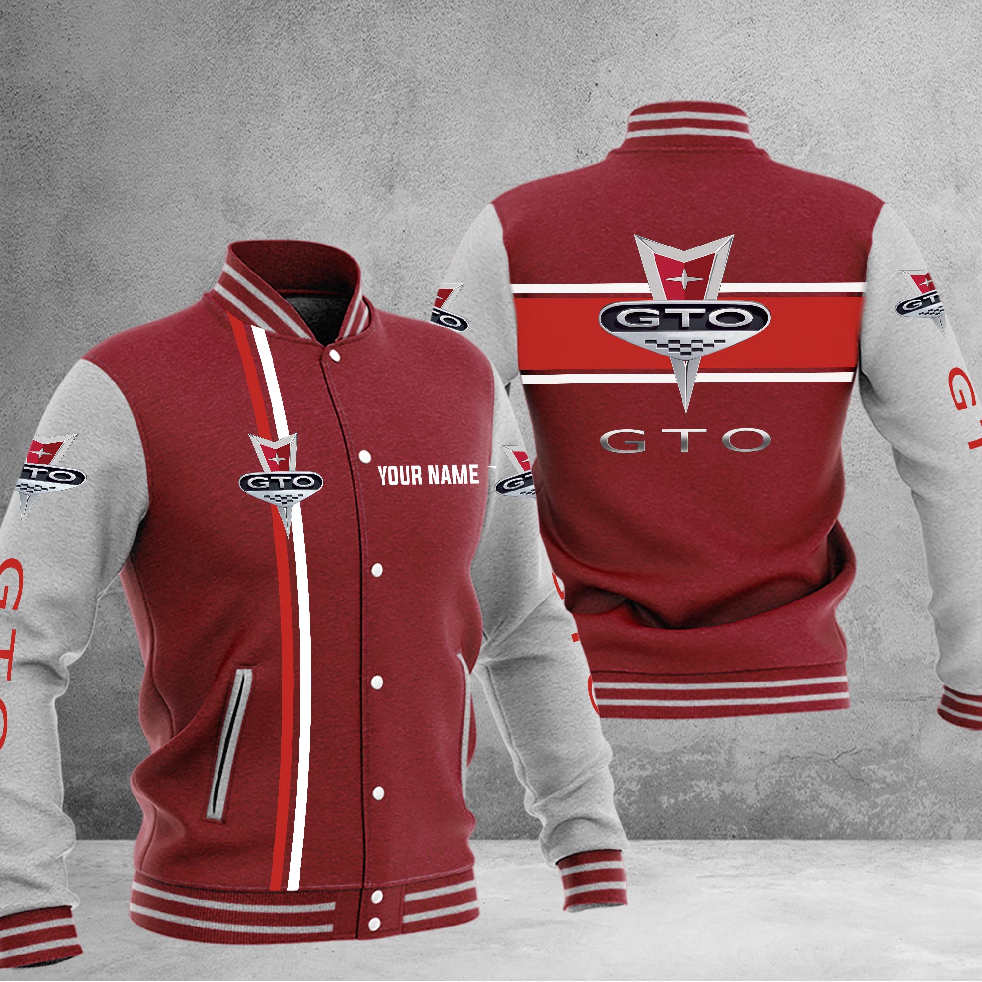 Pontiac GTO Baseball Jacket - Famjoys Pontiac GTO Baseball Jacket - Famjoys