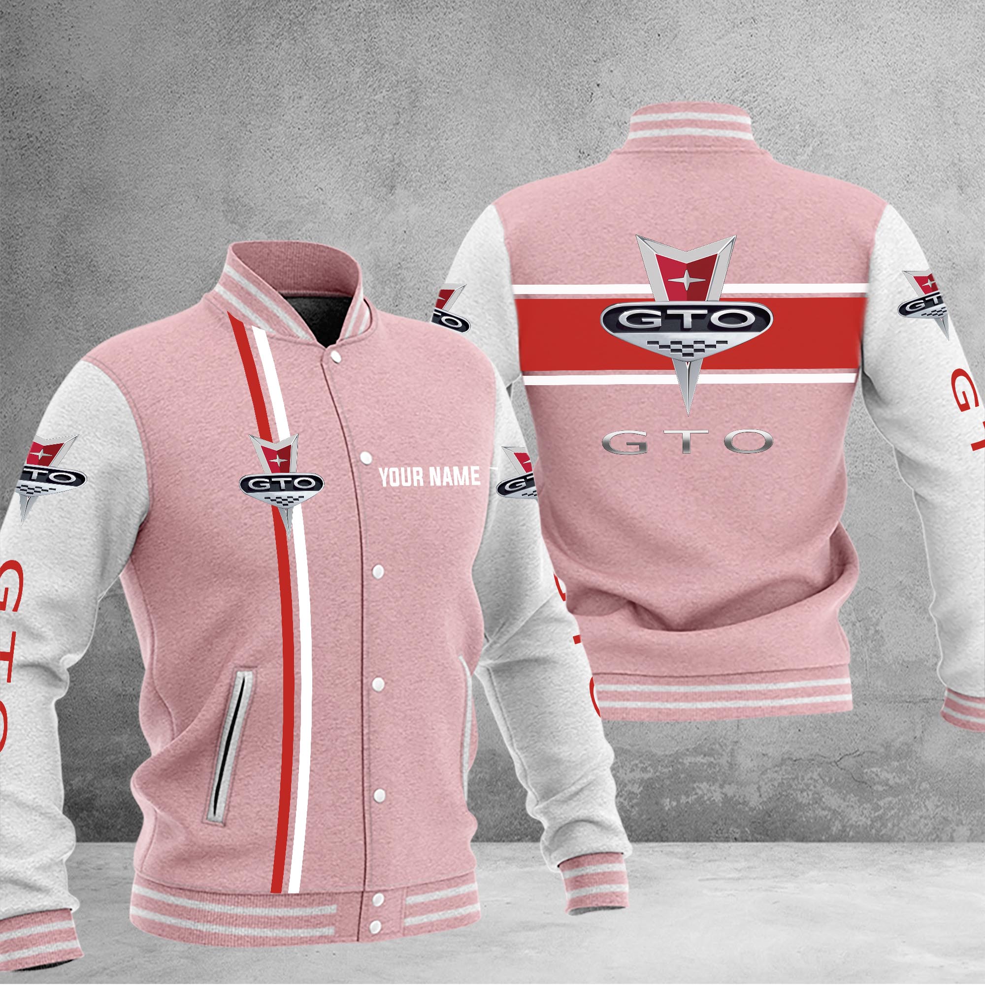 Pontiac GTO Baseball Jacket - Famjoys Pontiac GTO Baseball Jacket - Famjoys