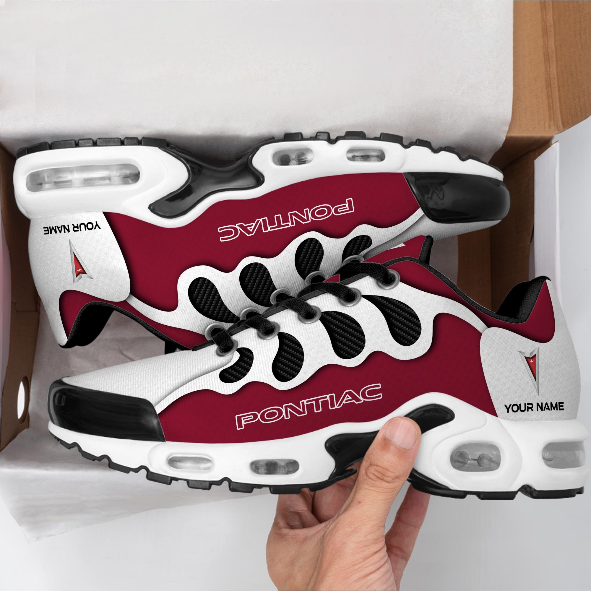 Pontiac Personalized Name Air Cushion Sports Shoes 0424 - Famjoys Pontiac Personalized Name Air Cushion Sports Shoes 0424 - Famjoys