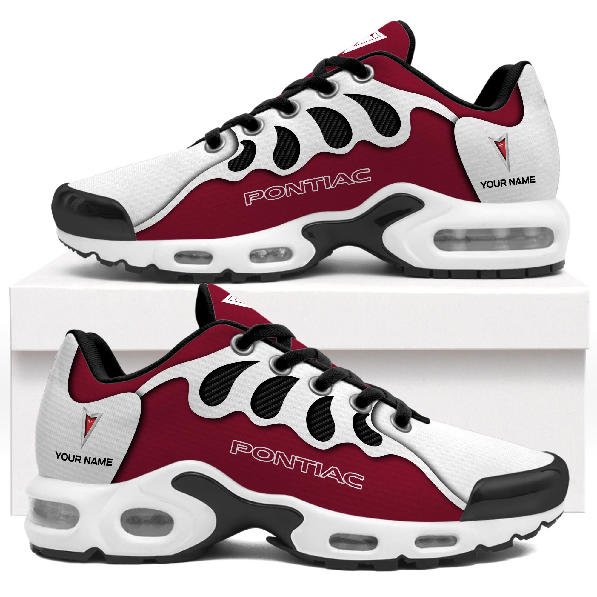 Pontiac Personalized Name Air Cushion Sports Shoes 0424 - Famjoys Pontiac Personalized Name Air Cushion Sports Shoes 0424 - Famjoys