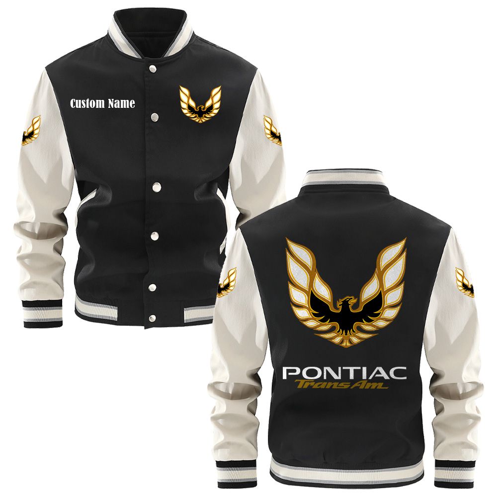 Pontiac Trans Am Varsity Jacket, Baseball jacket, Letterman Jacket Customize Name, Multicolor - Famjoys Pontiac Trans Am Varsity Jacket, Baseball jacket, Letterman Jacket Customize Name, Multicolor - Famjoys