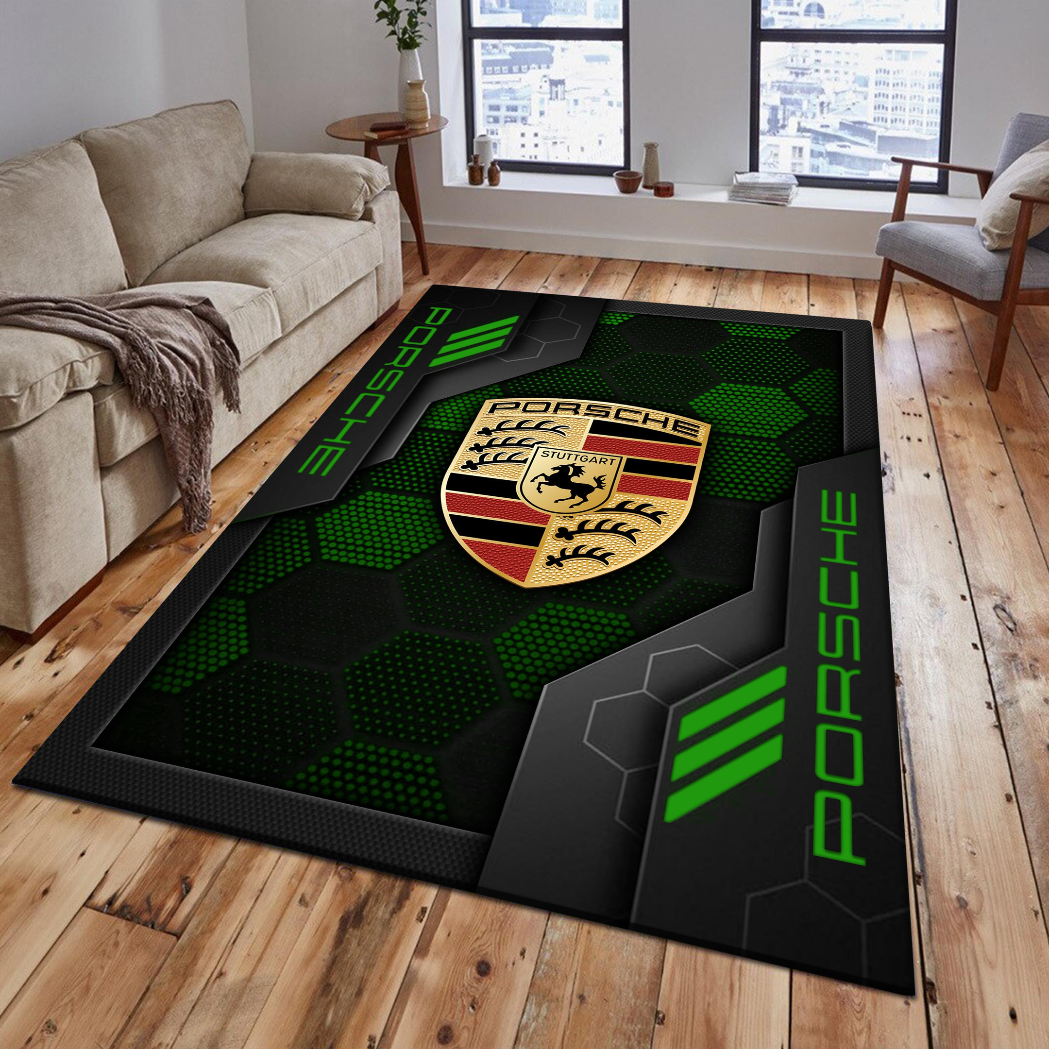 Porsche Area Rugs 2557 Multicolor - Famjoys Porsche Area Rugs 2557 Multicolor - Famjoys