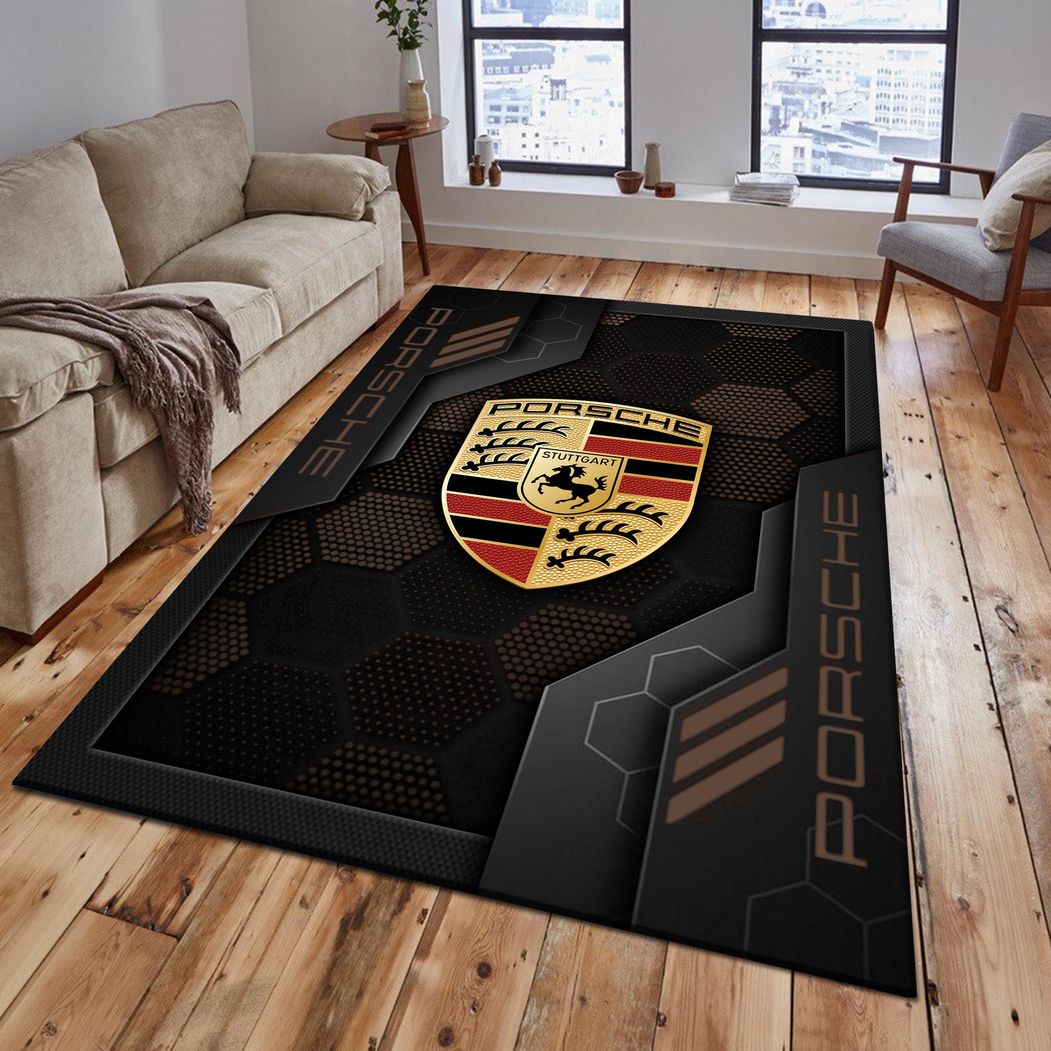 Porsche Area Rugs 2557 Multicolor - Famjoys Porsche Area Rugs 2557 Multicolor - Famjoys