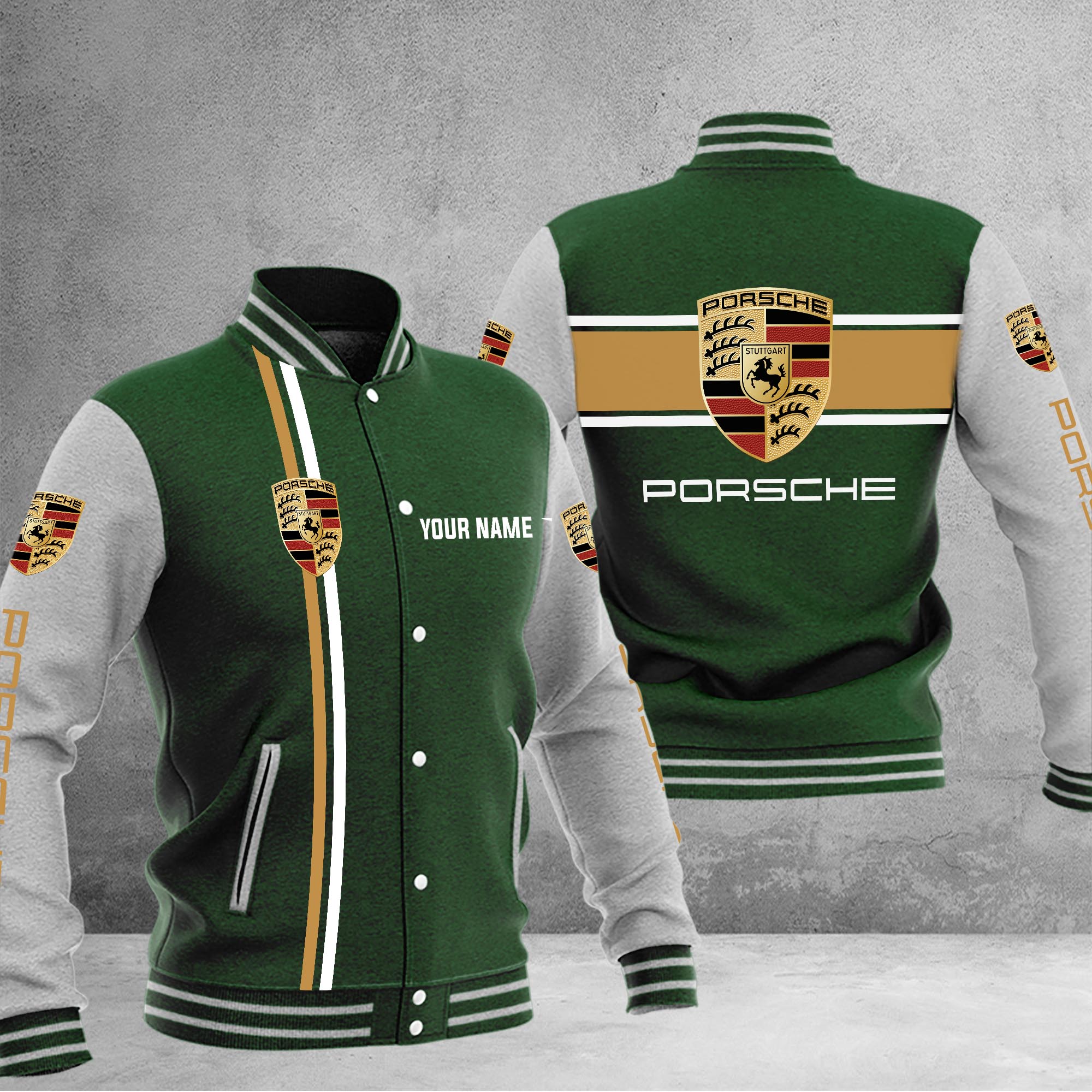 Porsche Baseball Jacket - Famjoys Porsche Baseball Jacket - Famjoys