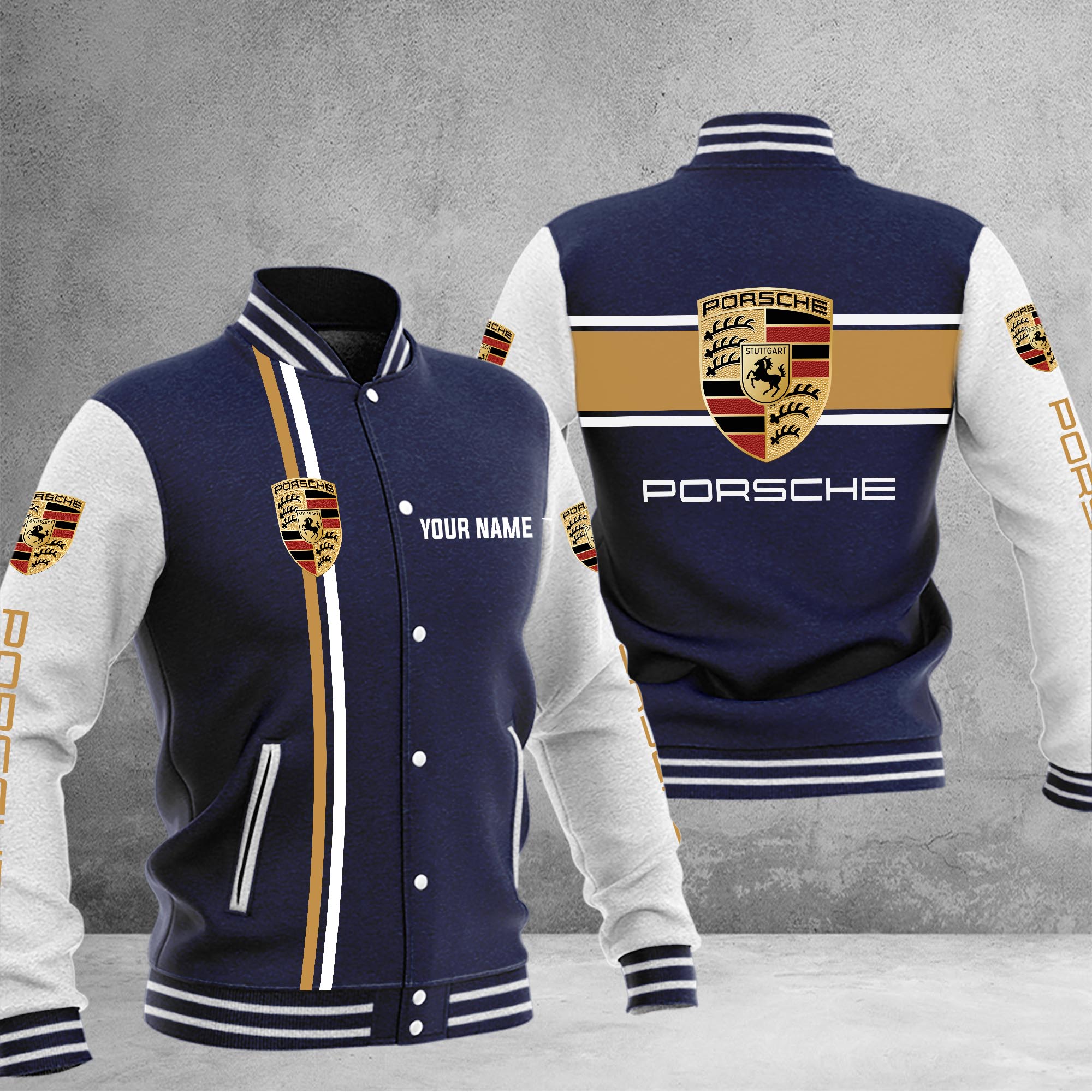 Porsche Baseball Jacket - Famjoys Porsche Baseball Jacket - Famjoys