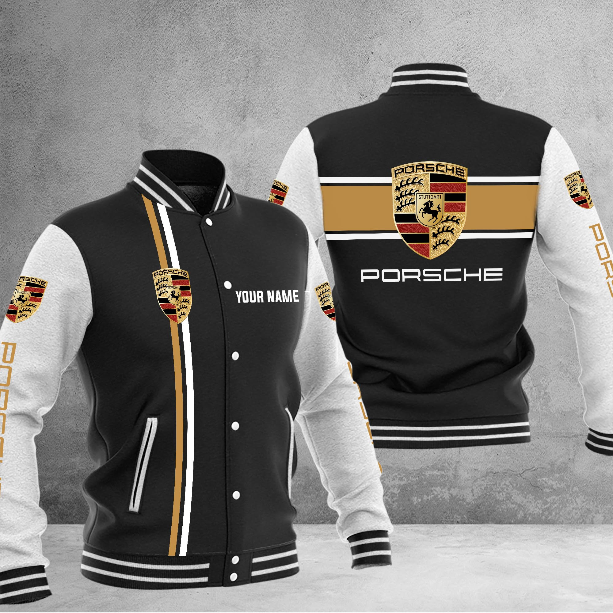 Porsche Baseball Jacket - Famjoys Porsche Baseball Jacket - Famjoys