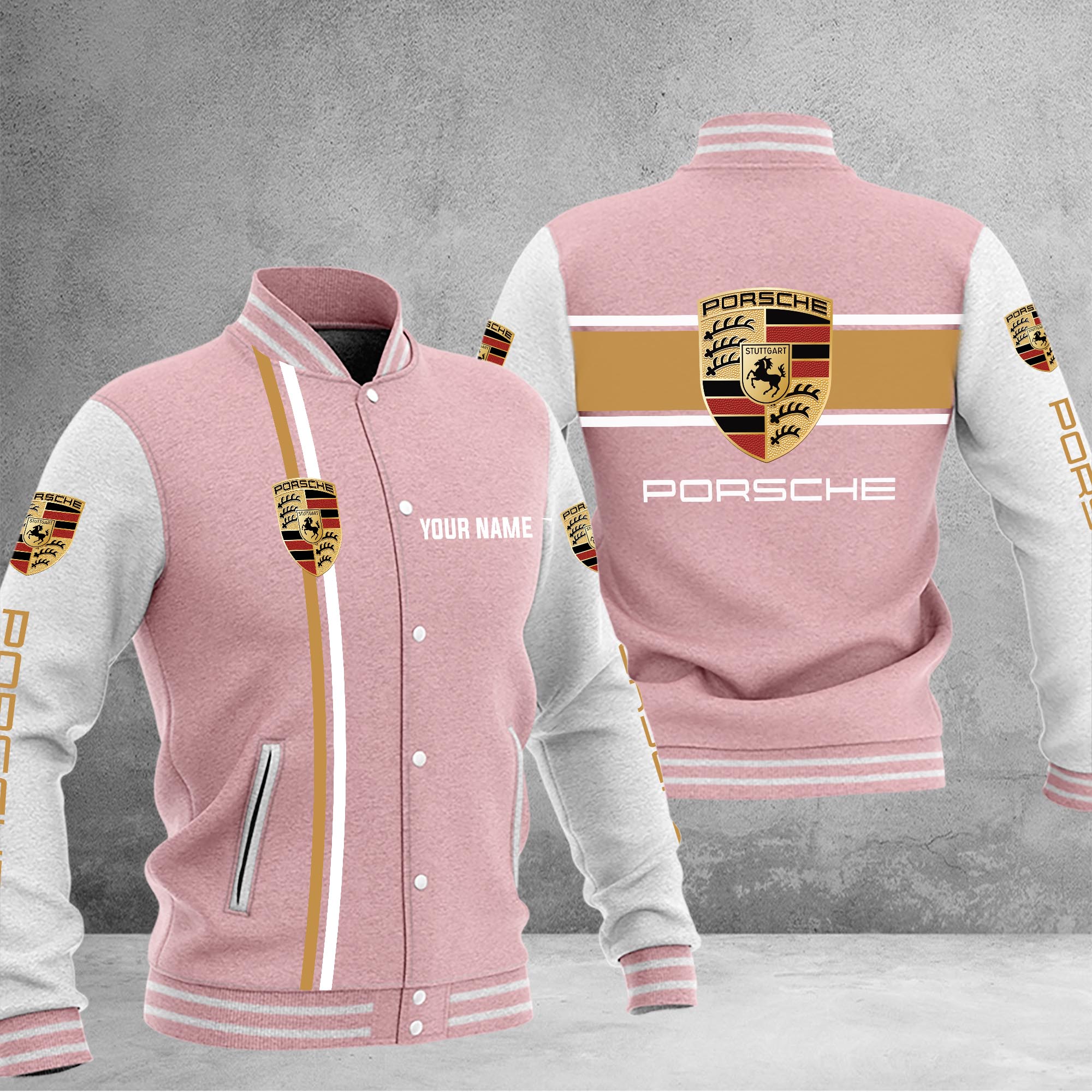 Porsche Baseball Jacket - Famjoys Porsche Baseball Jacket - Famjoys