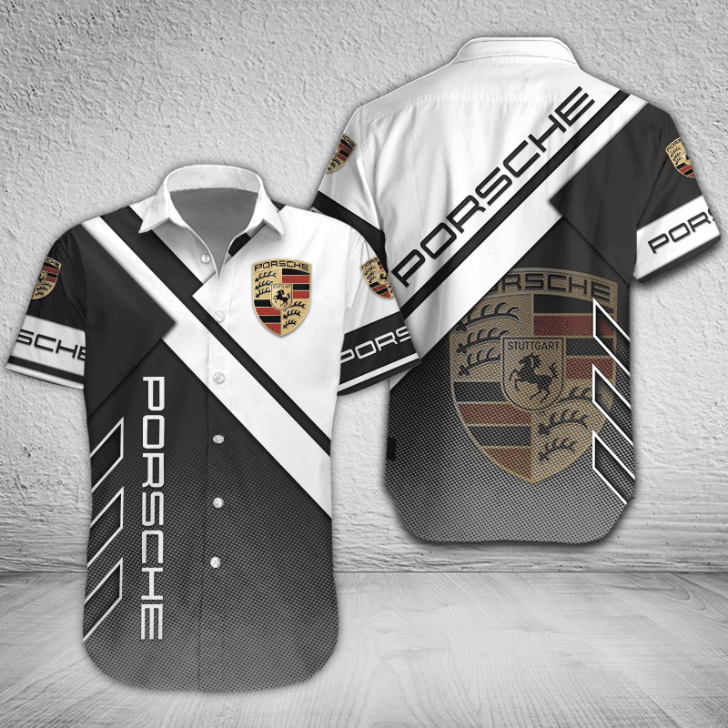 Porsche Button Shirt Custom Name, Multicolor - Famjoys Porsche Button Shirt Custom Name, Multicolor - Famjoys