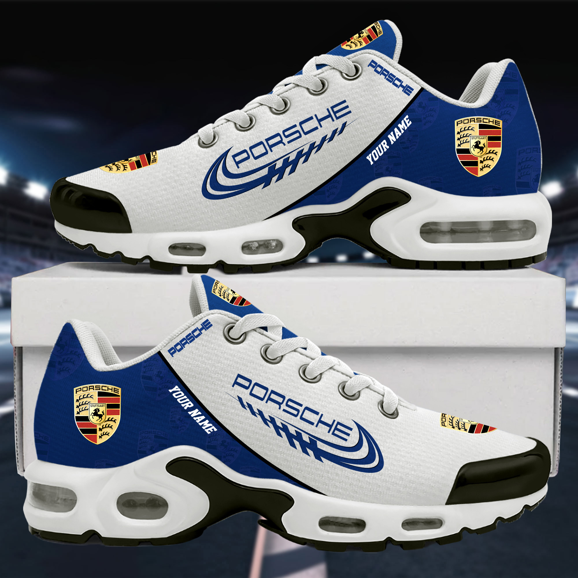 Porsche Custom Name Sport Shoes VS4 - Famjoys Porsche Custom Name Sport Shoes VS4 - Famjoys