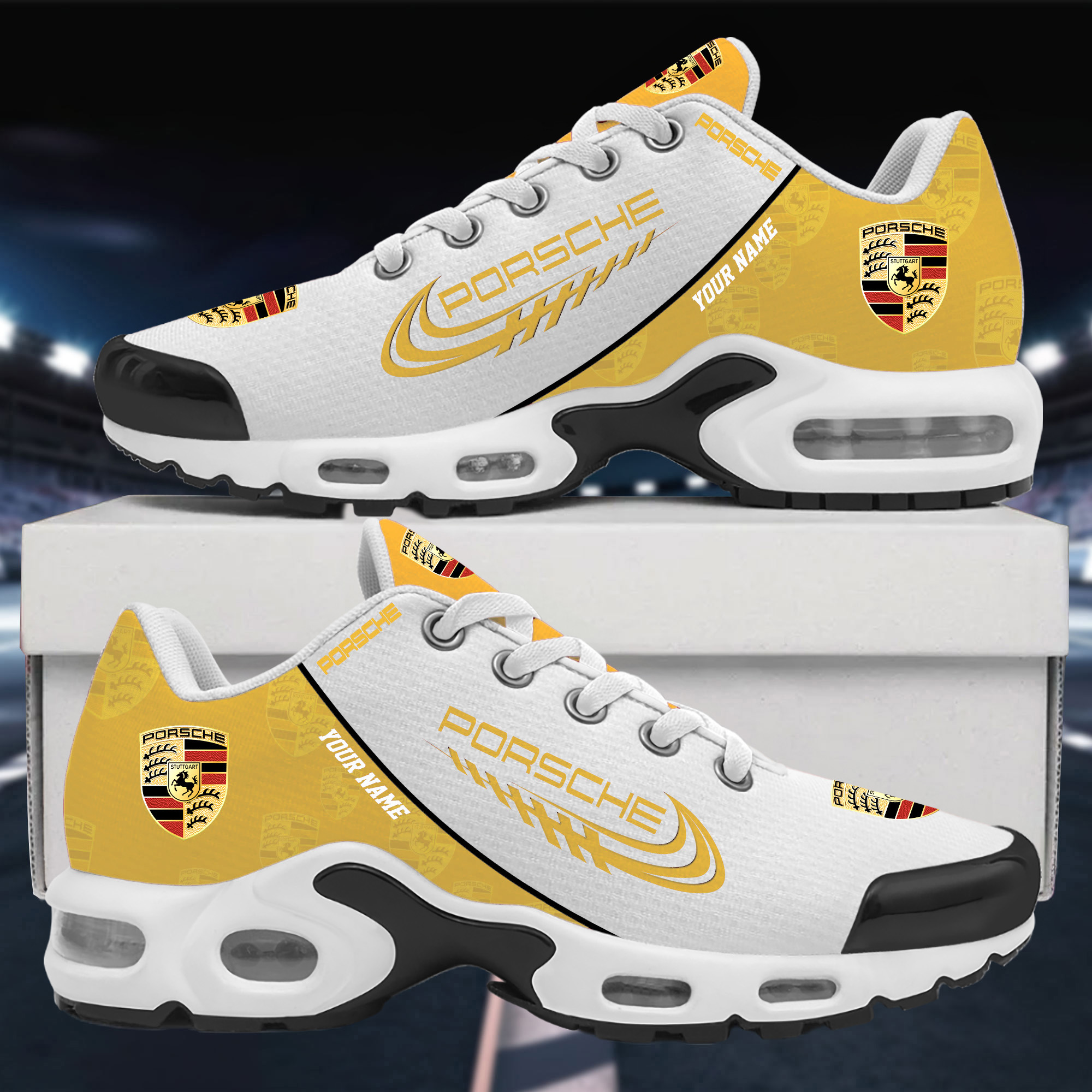 Porsche Custom Name Sport Shoes VS40 - Famjoys Porsche Custom Name Sport Shoes VS40 - Famjoys