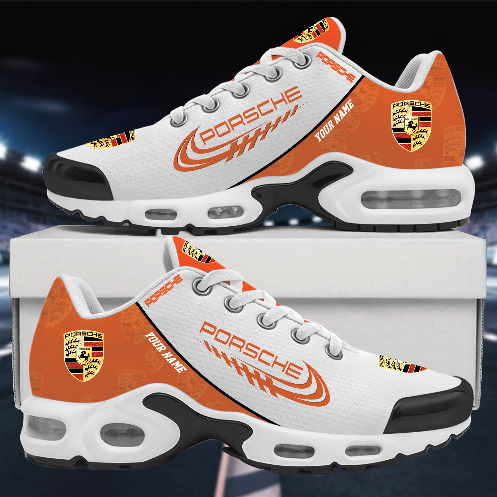 Porsche Custom Name Sport Shoes VS40 - Famjoys Porsche Custom Name Sport Shoes VS40 - Famjoys