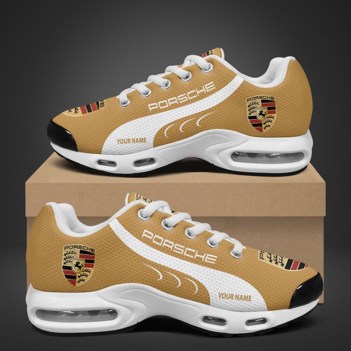 Porsche Custom Name Sport Shoes VS40 - Famjoys Porsche Custom Name Sport Shoes VS40 - Famjoys