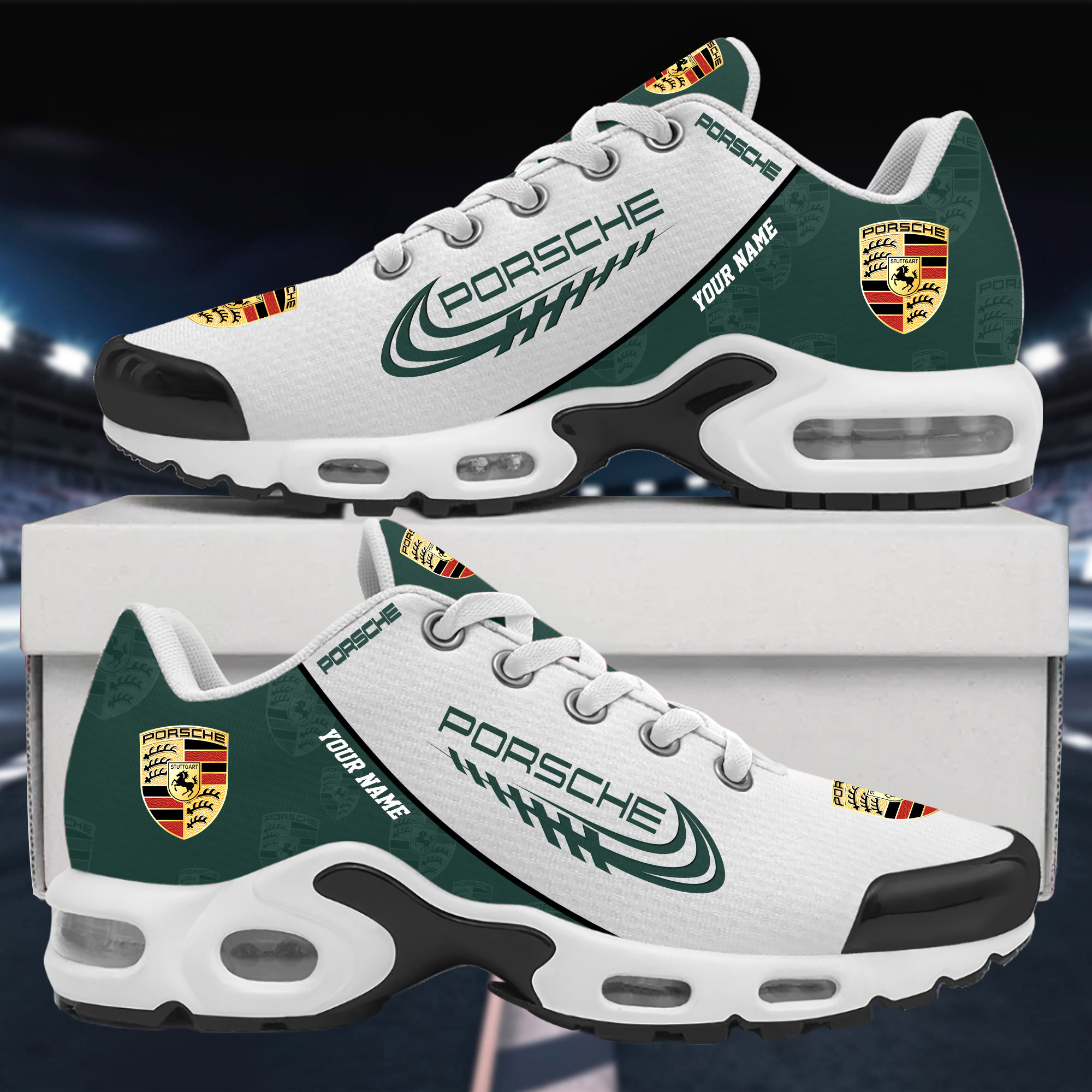Porsche Custom Name Sport Shoes VS40 - Famjoys Porsche Custom Name Sport Shoes VS40 - Famjoys