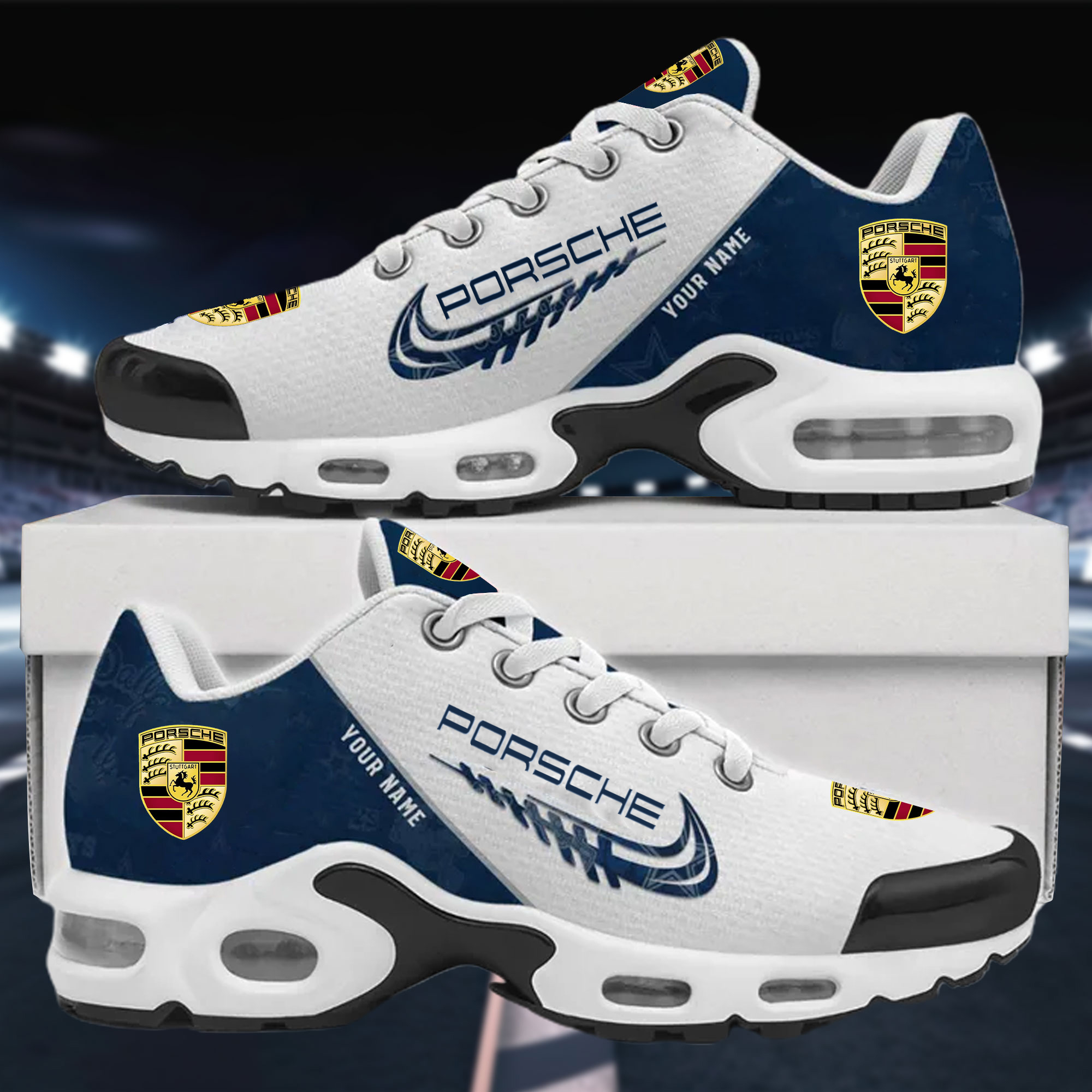 Porsche Custom Name Sport Shoes VS5 - Famjoys Porsche Custom Name Sport Shoes VS5 - Famjoys