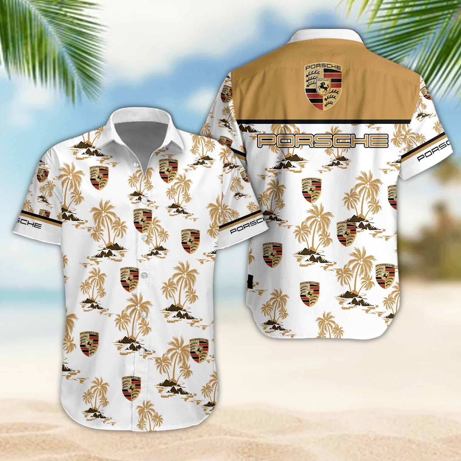 Porsche Hawaiian Shirt - Famjoys Porsche Hawaiian Shirt - Famjoys