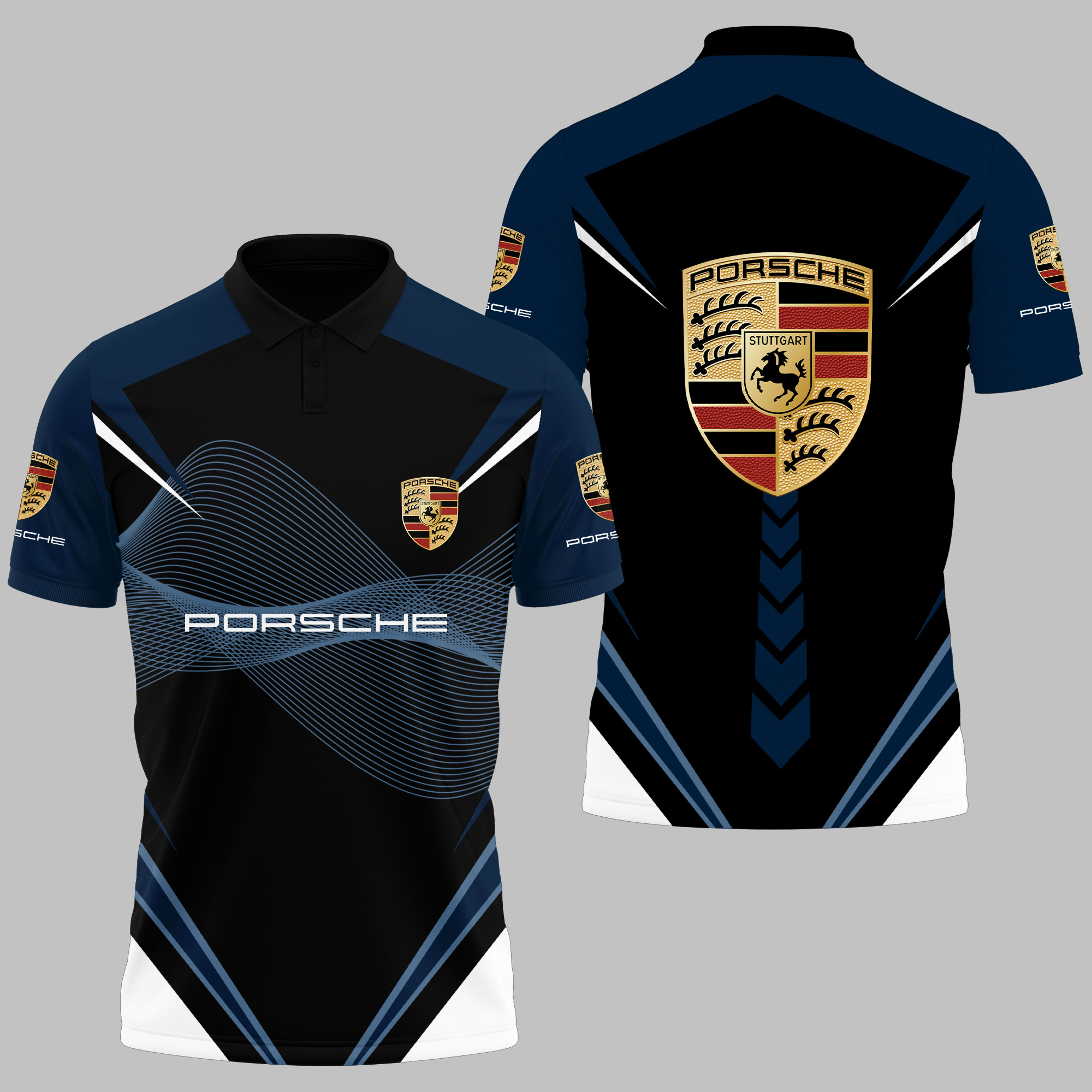 PORSCHE Polo Shirt Ver 10 - Famjoys PORSCHE Polo Shirt Ver 10 - Famjoys